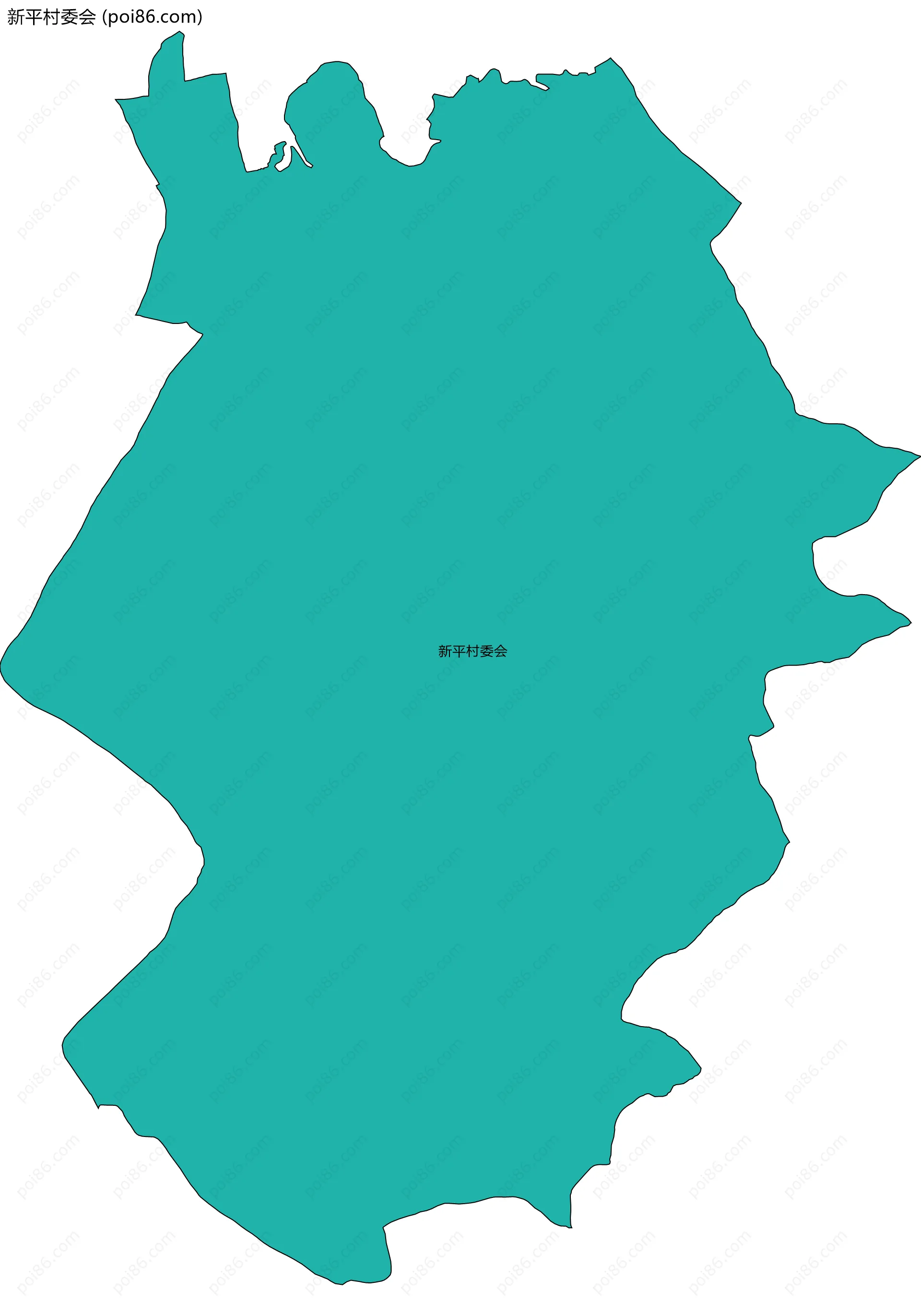 新平村委会边界地图