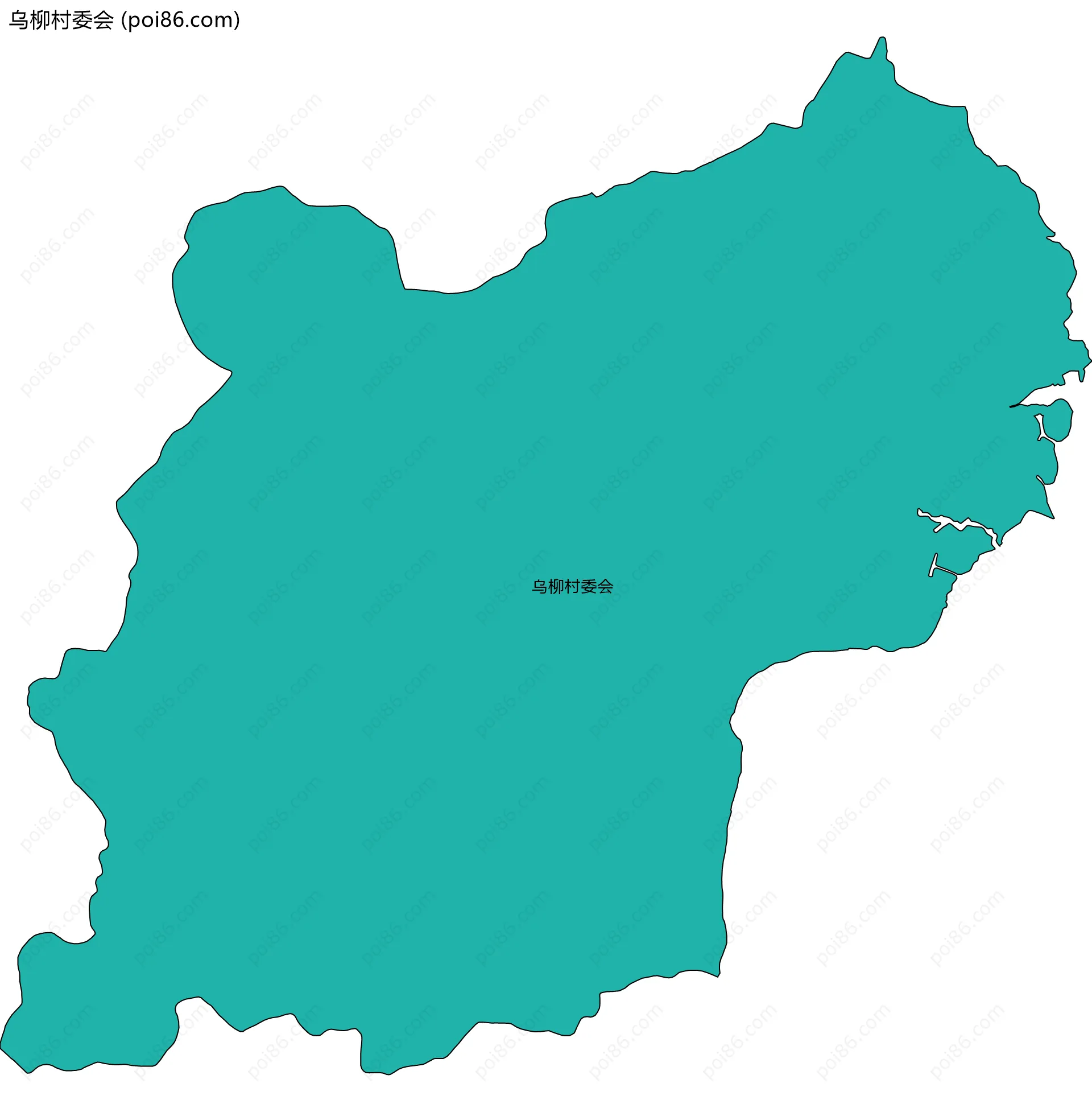 乌柳村委会边界地图