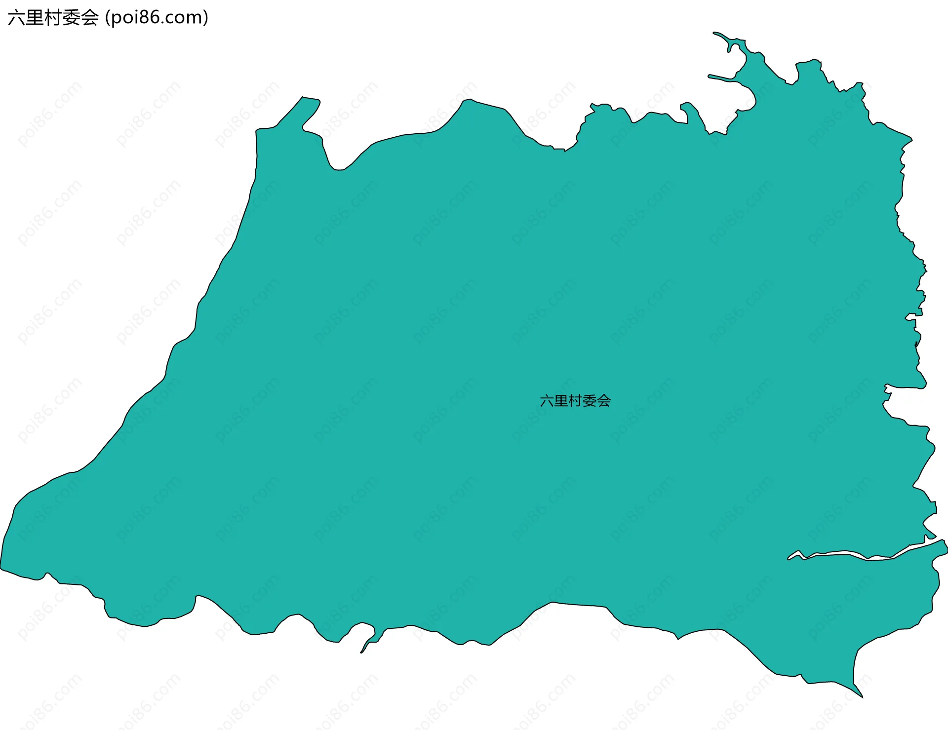 六里村委会边界地图