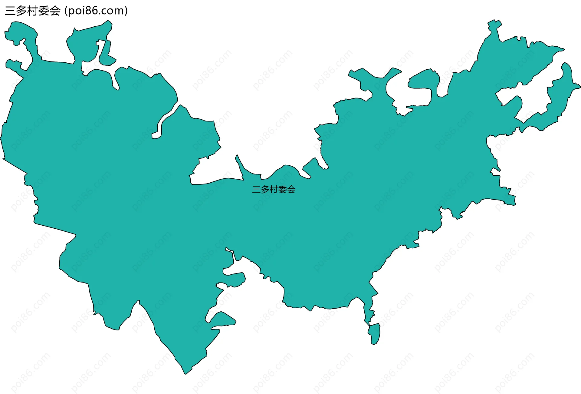 三多村委会边界地图