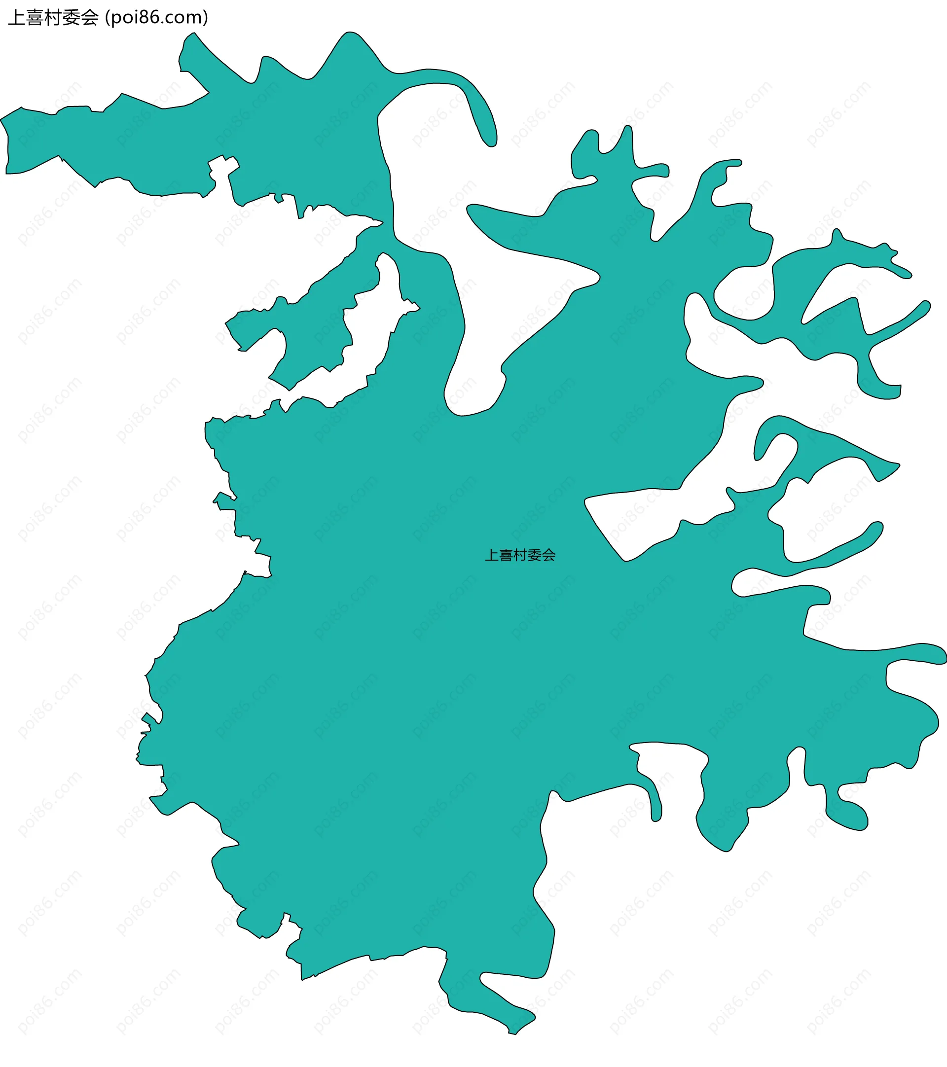 上喜村委会边界地图