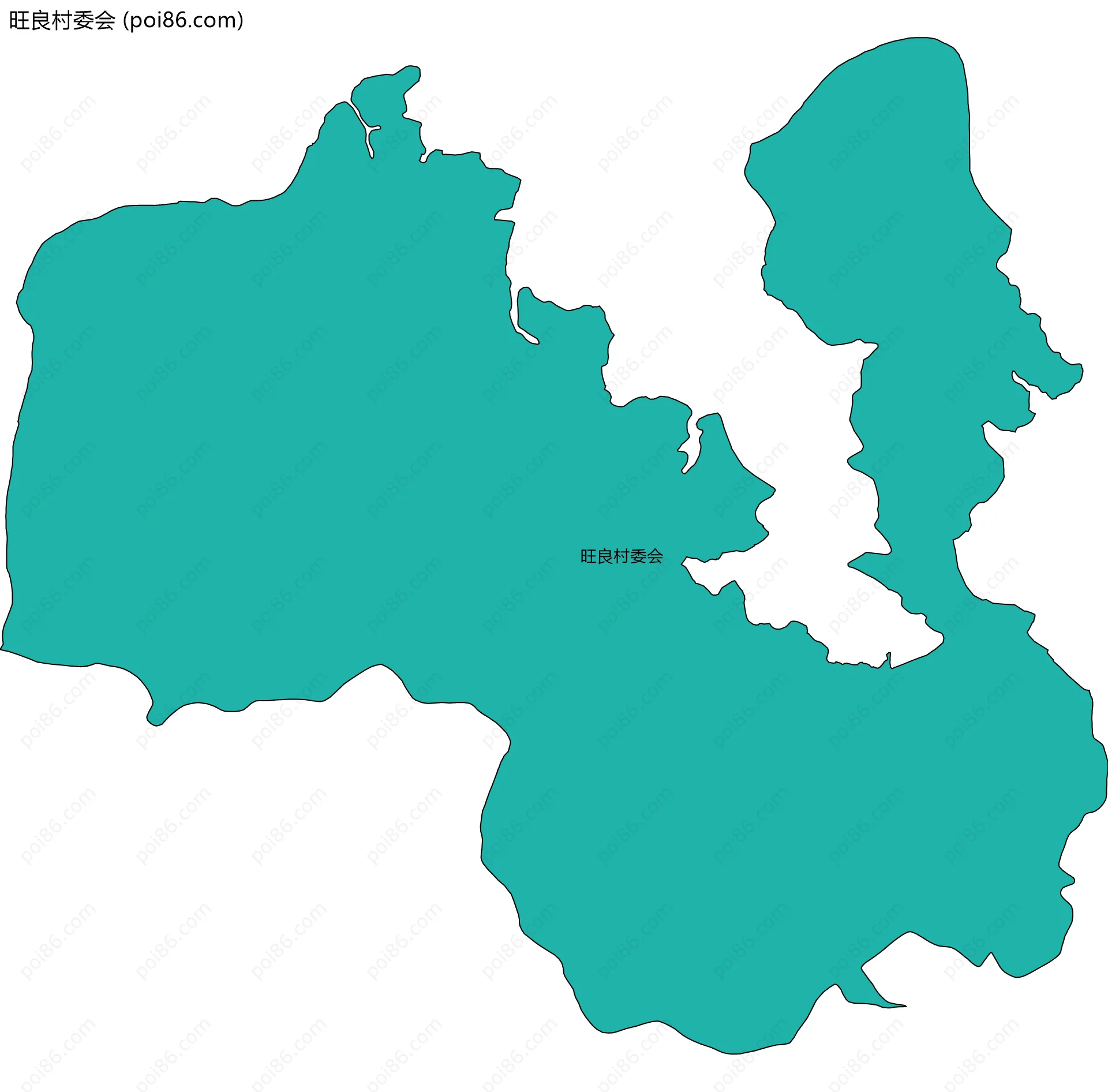 旺良村委会边界地图