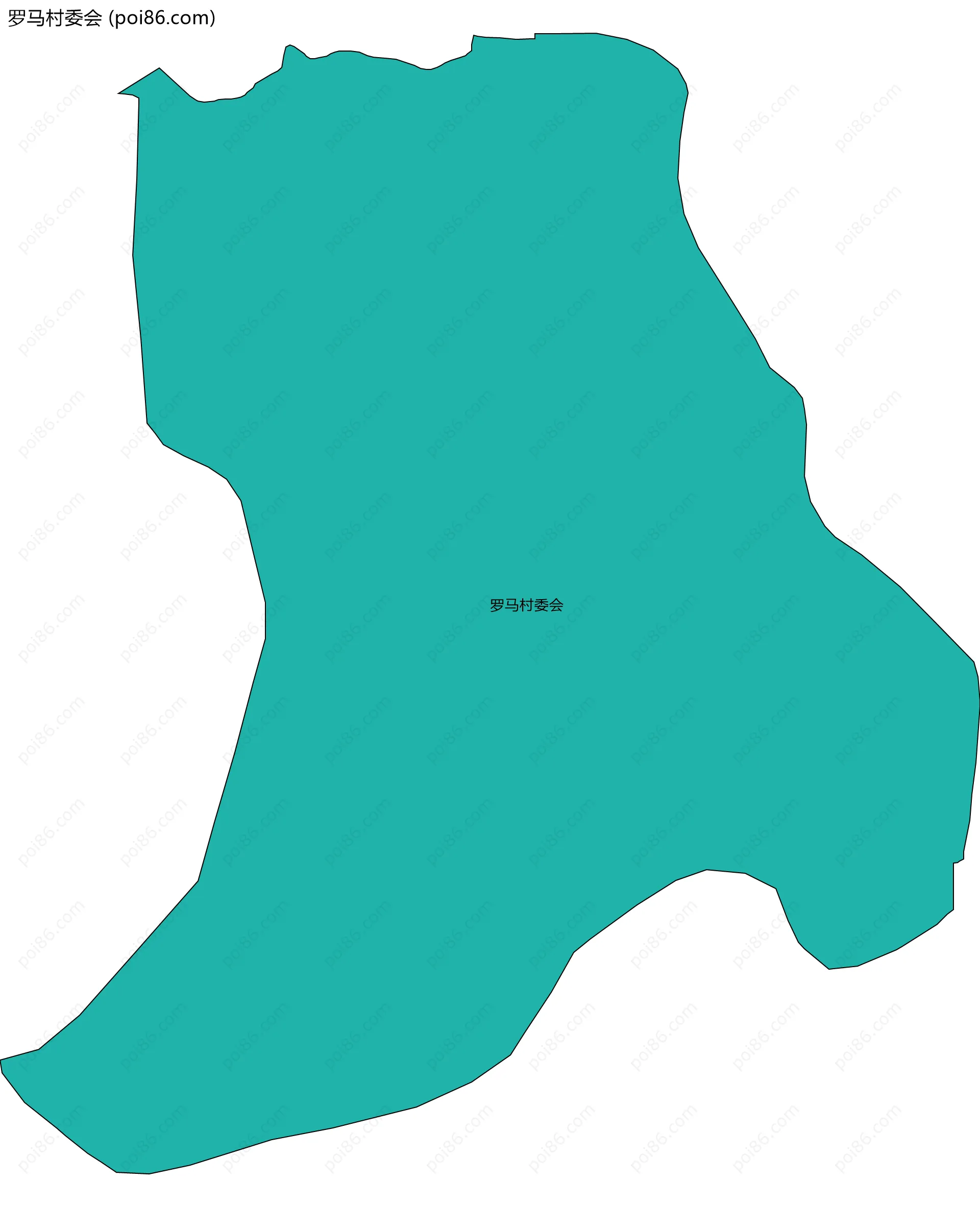 罗马村委会边界地图