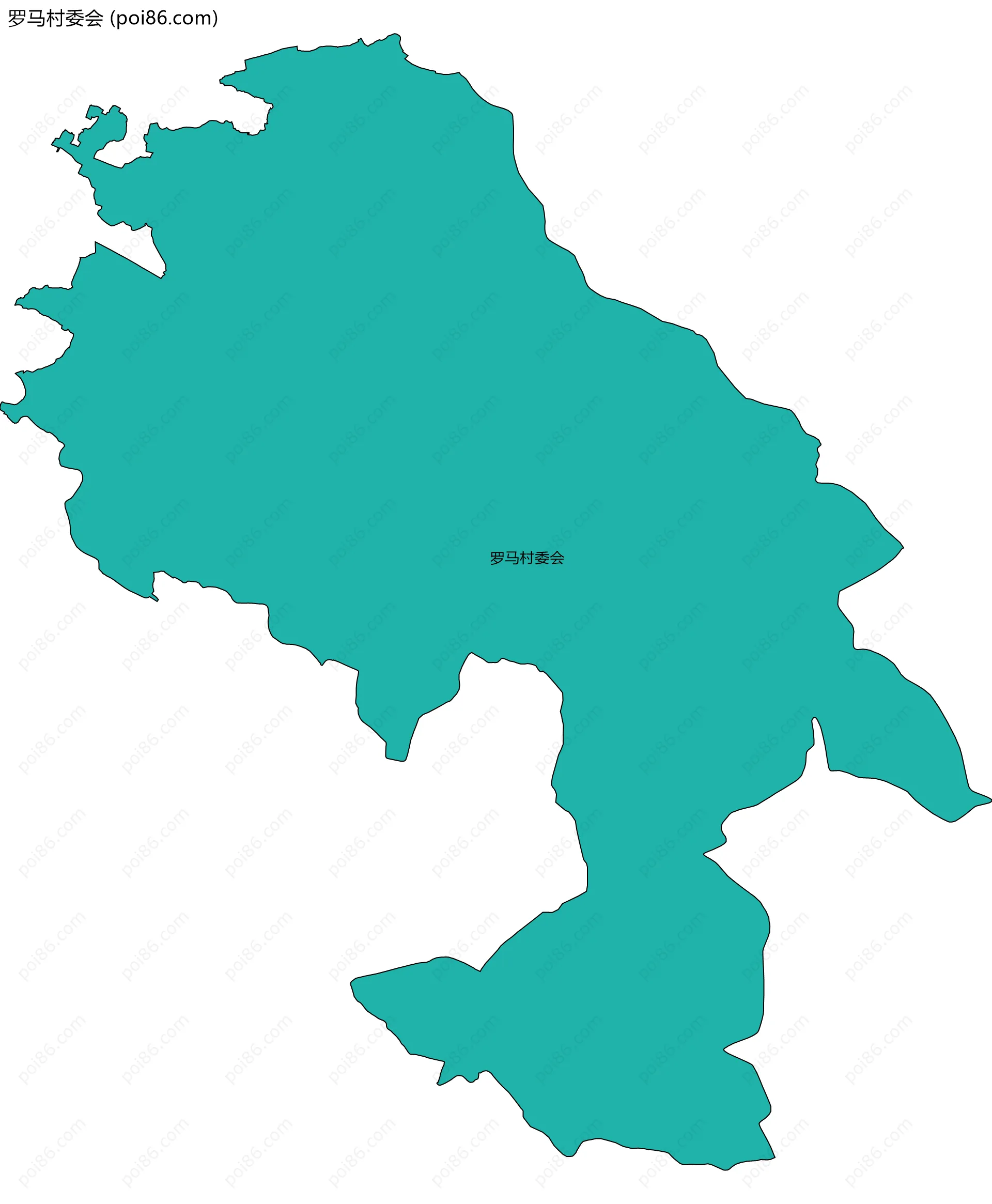 罗马村委会边界地图