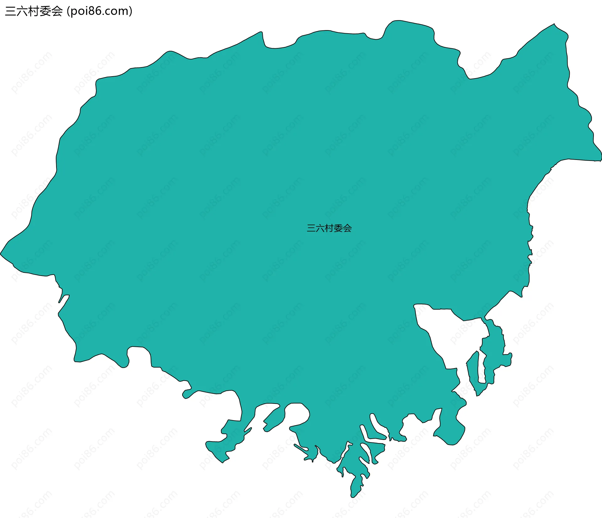 三六村委会边界地图