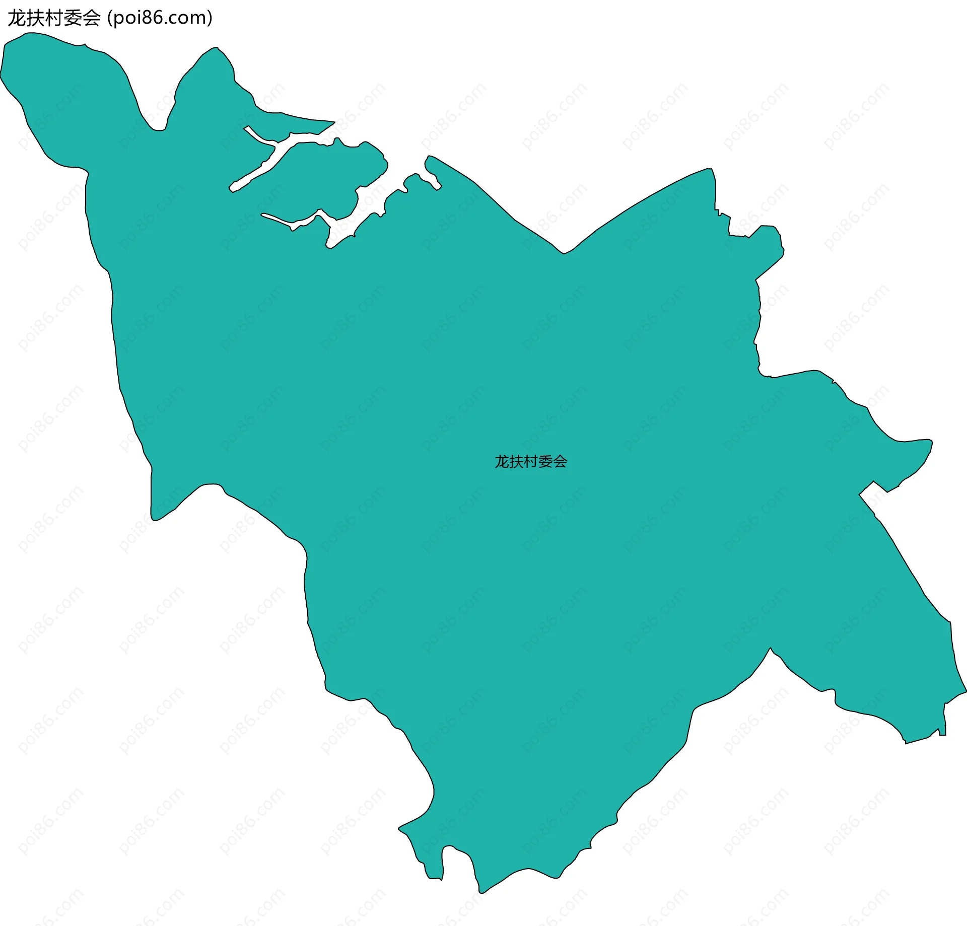 龙扶村委会边界地图