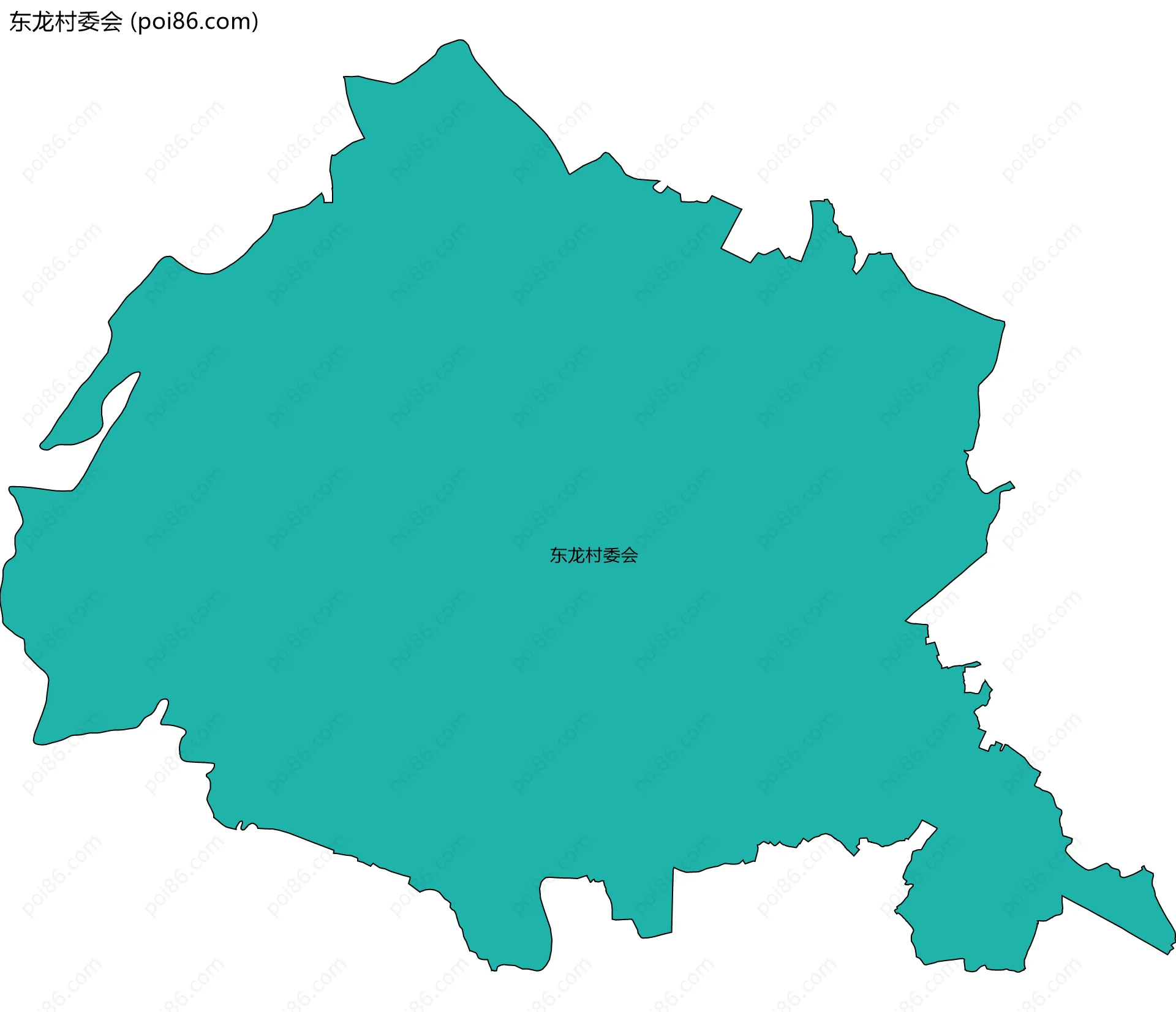 东龙村委会边界地图