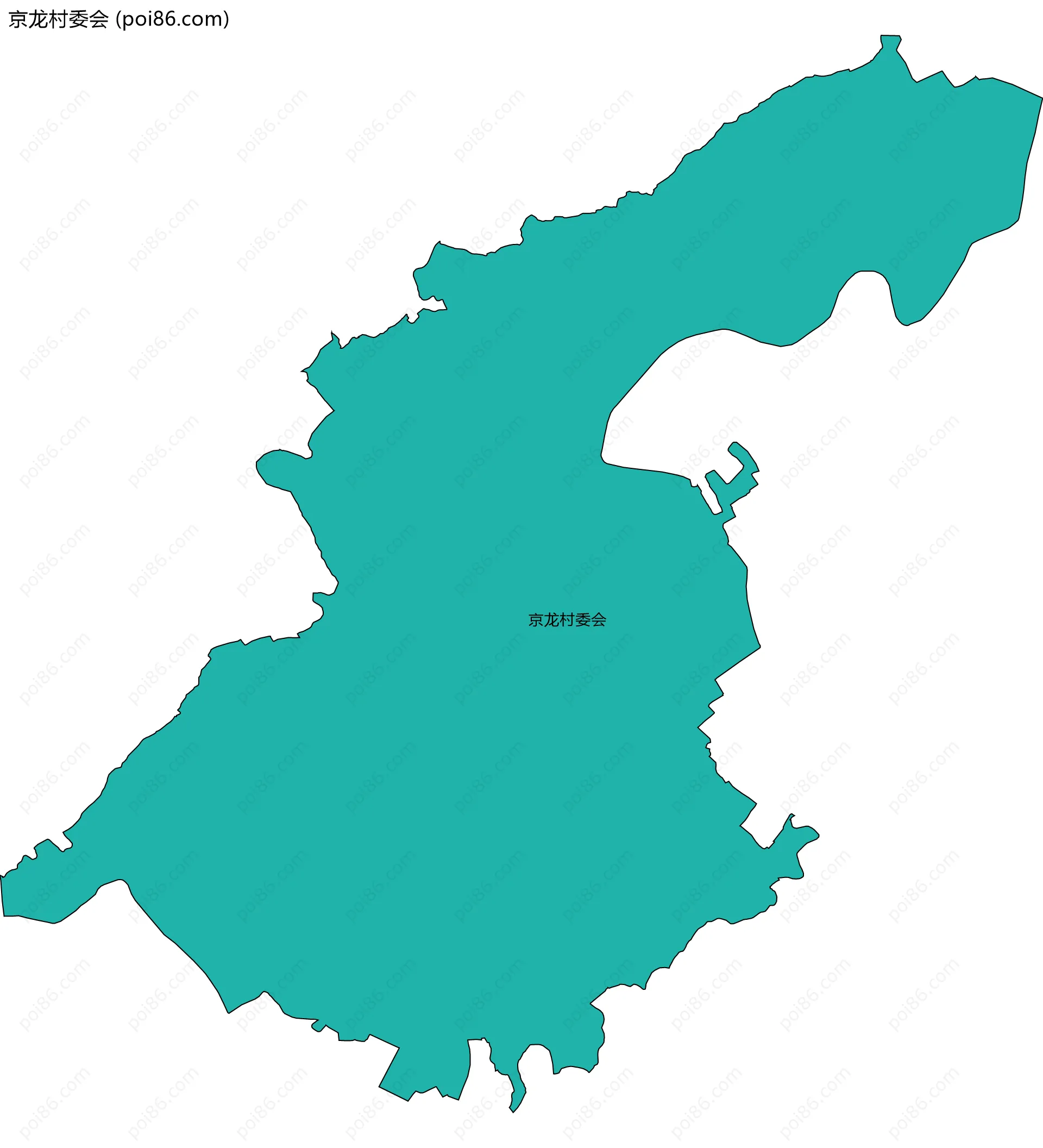 京龙村委会边界地图