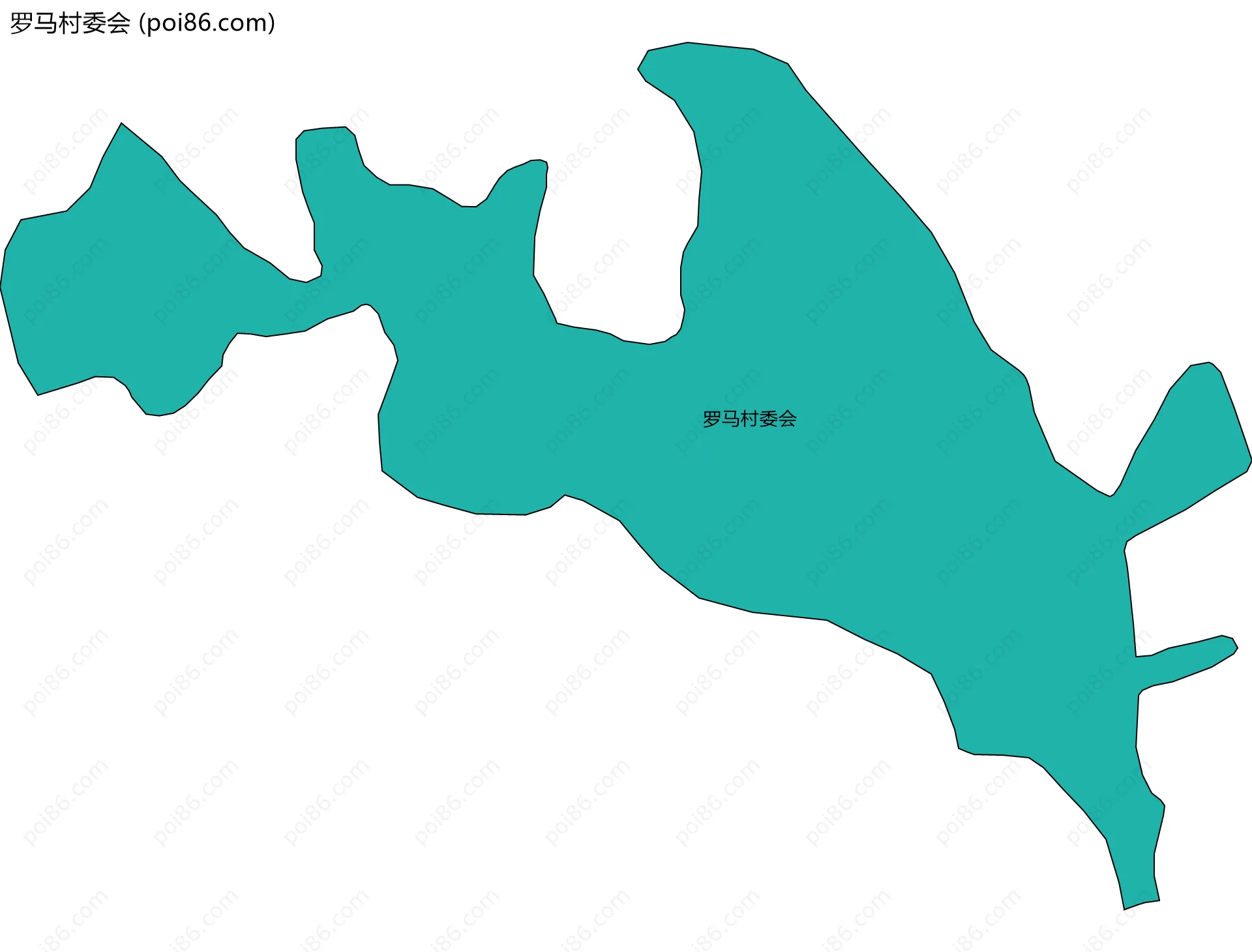 罗马村委会边界地图