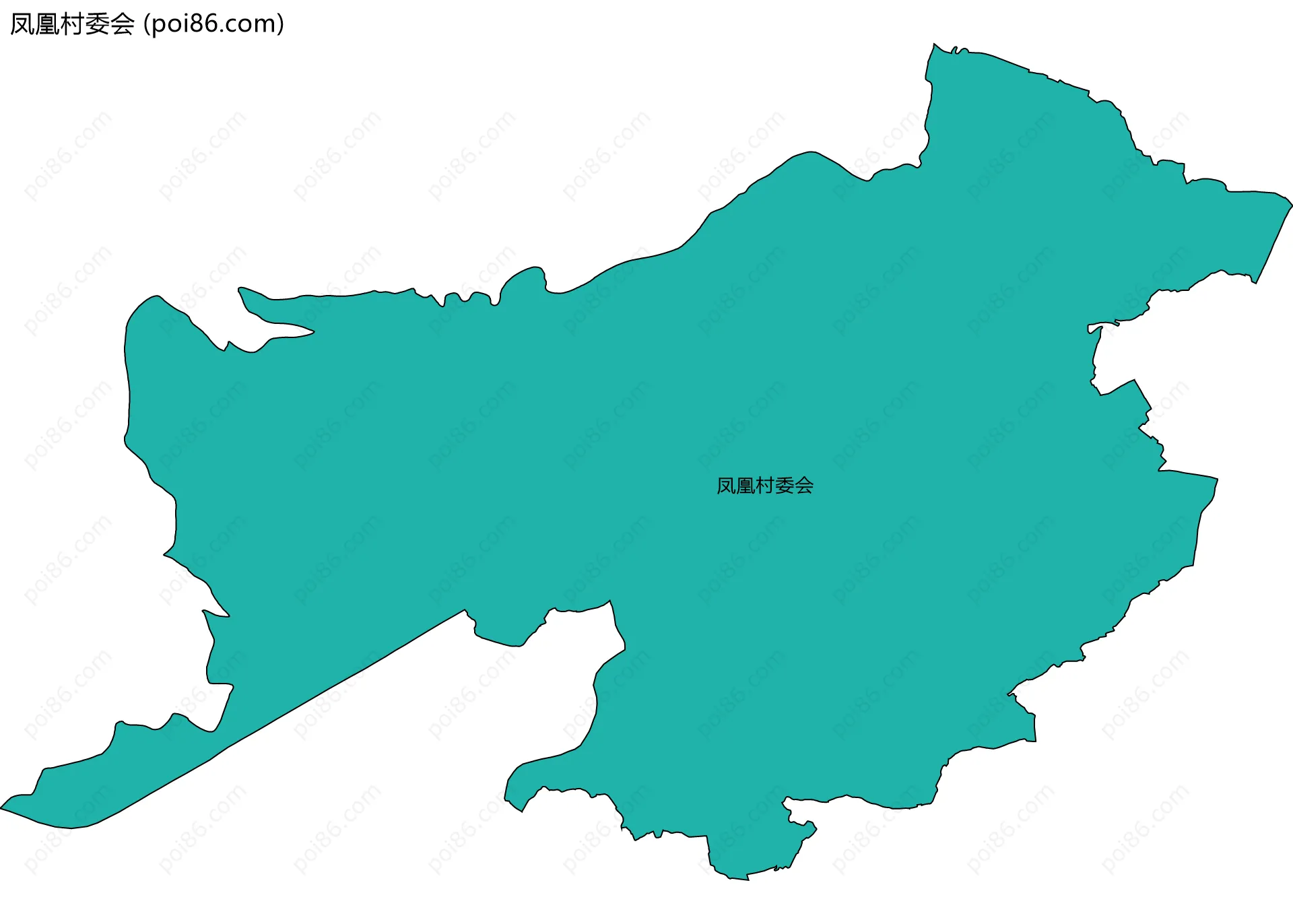 凤凰村委会边界地图