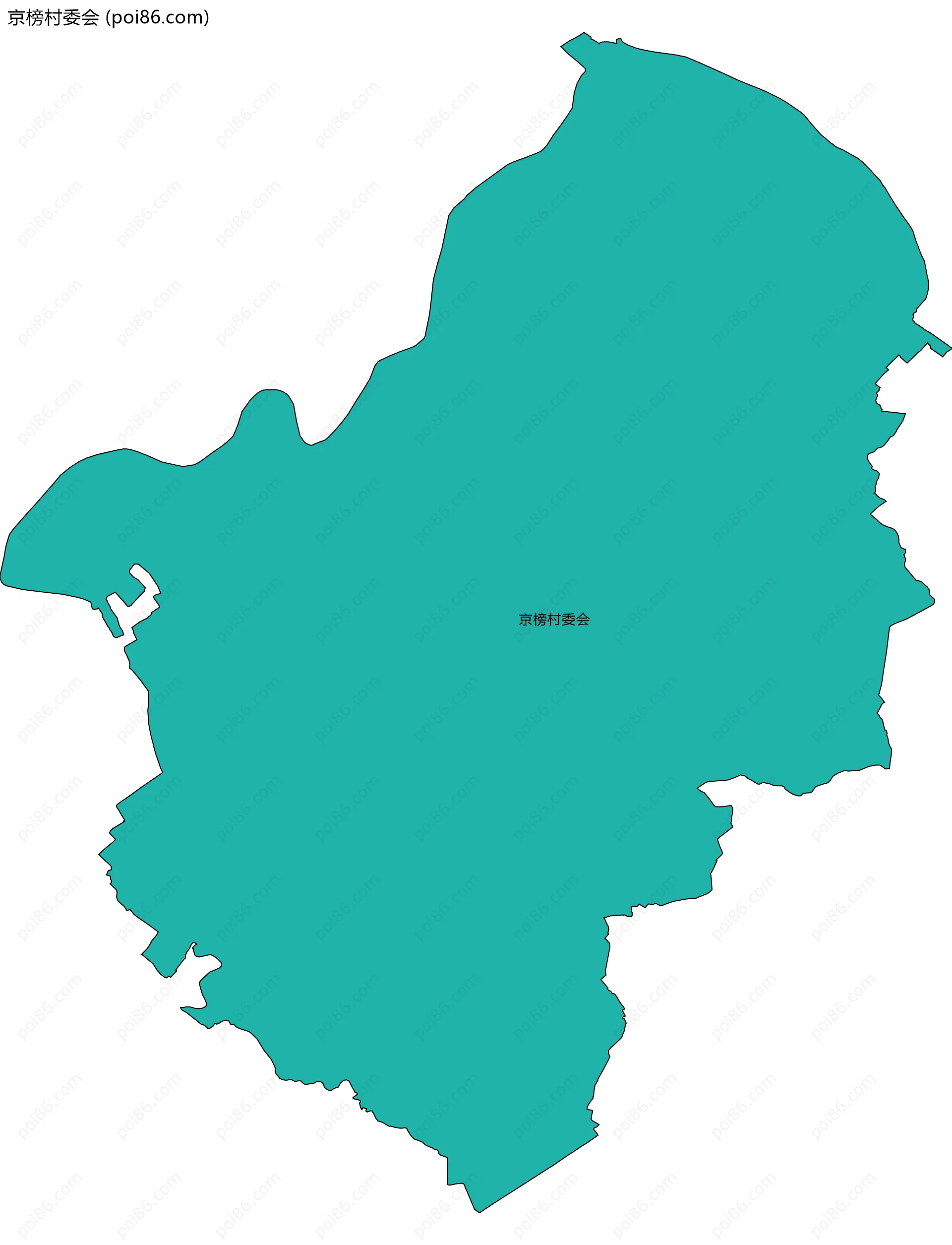 京榜村委会边界地图