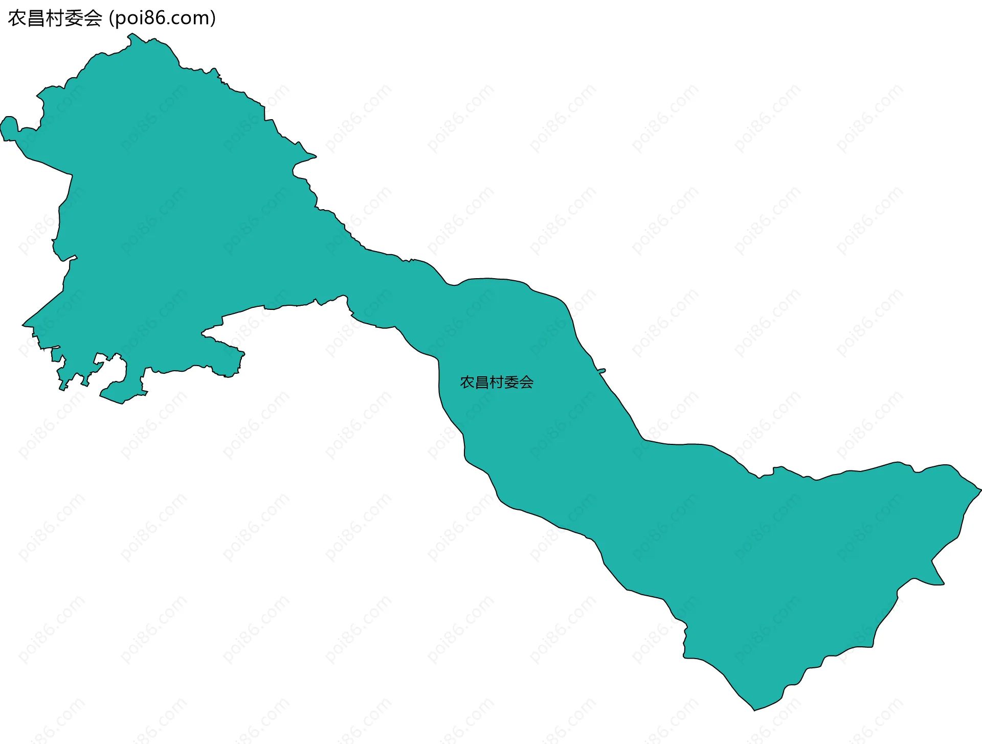 农昌村委会边界地图