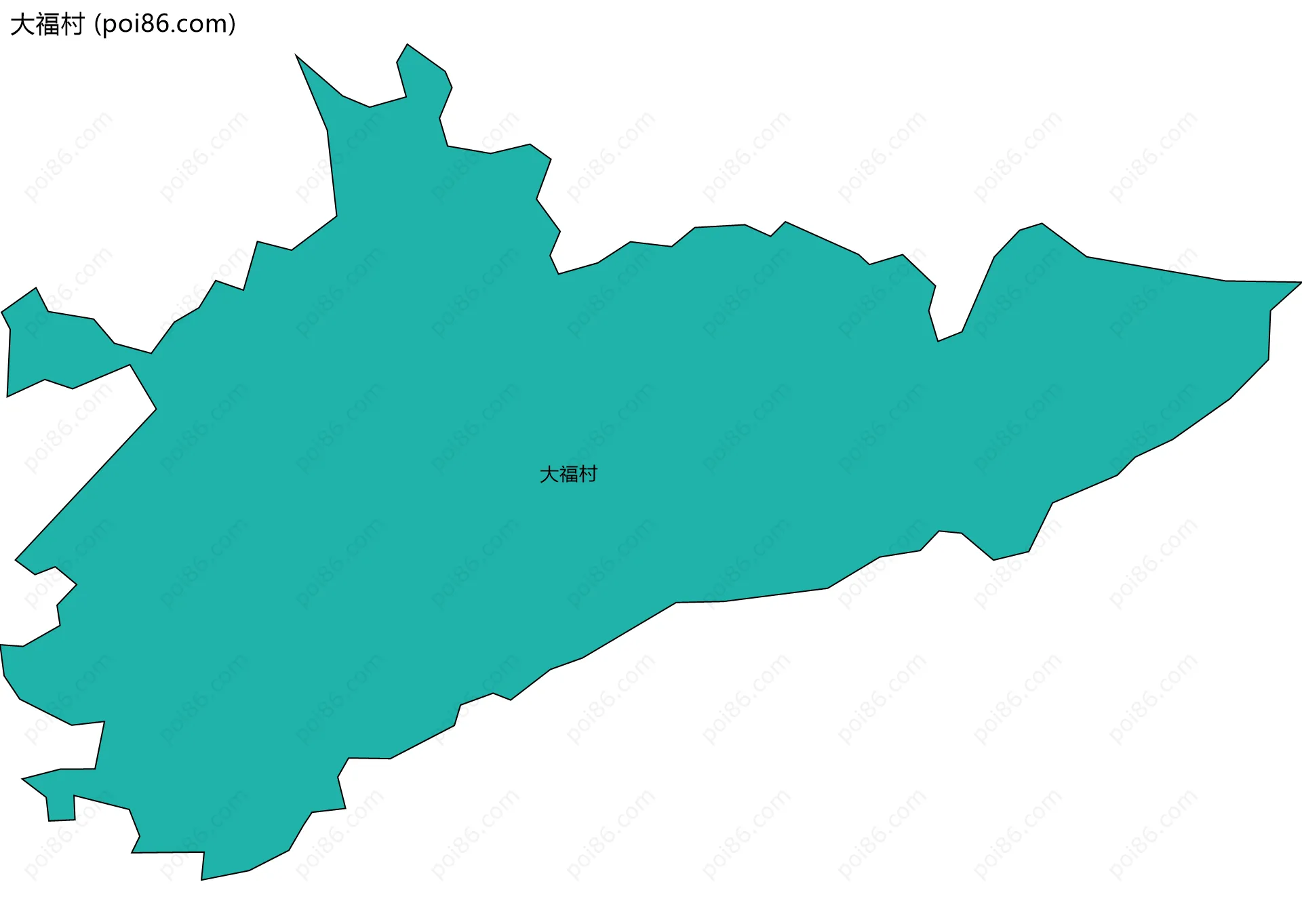 大福村边界地图