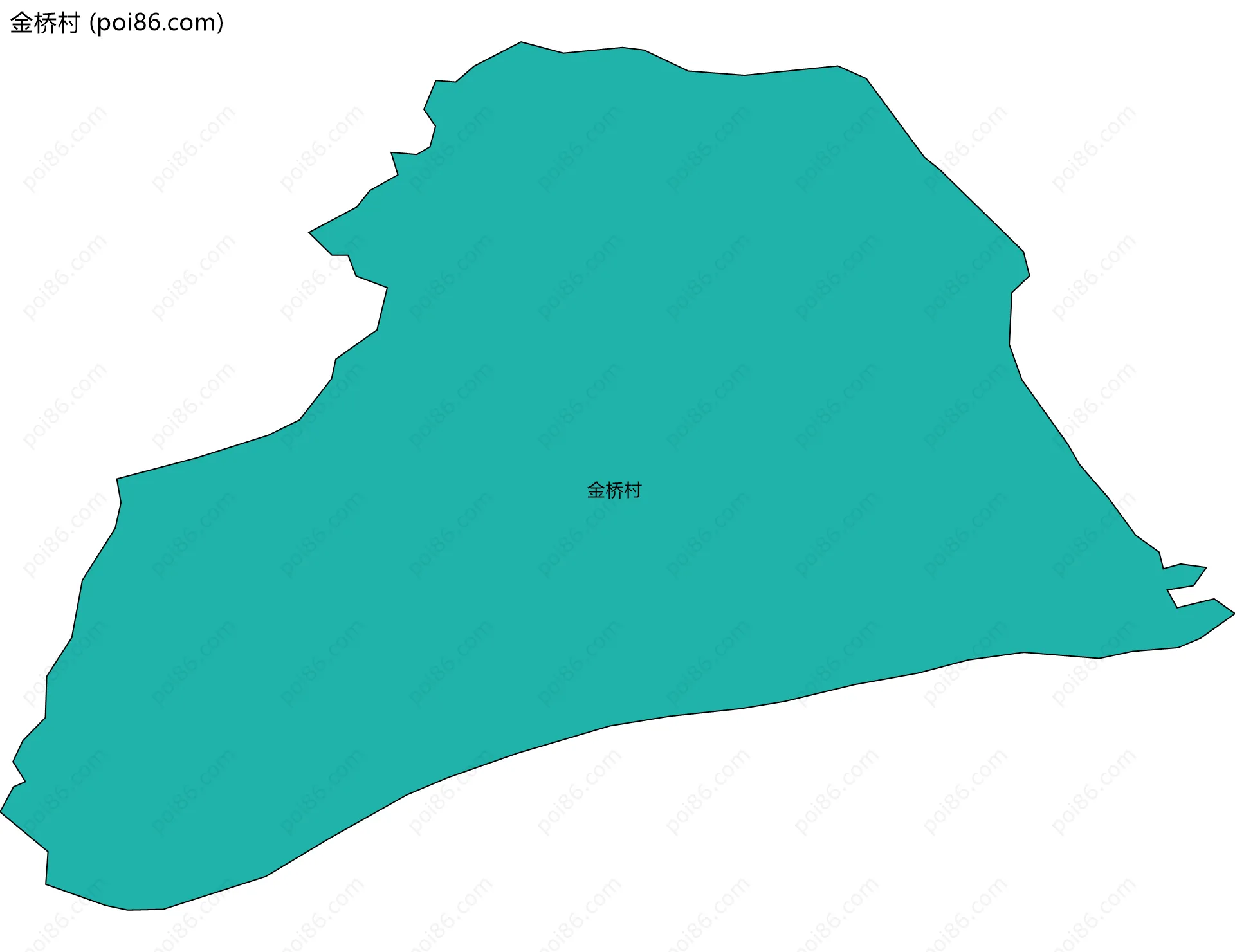 金桥村边界地图