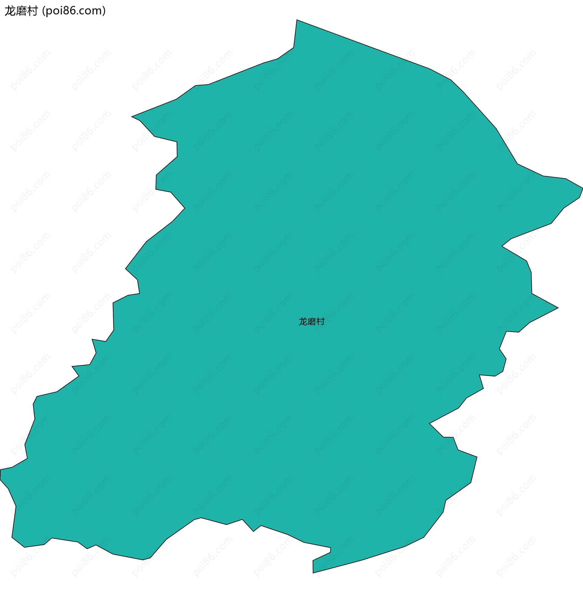 龙磨村边界地图