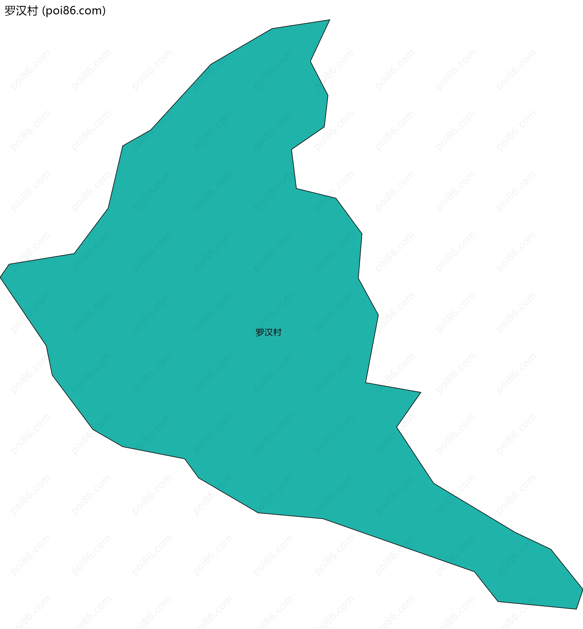 罗汉村边界地图