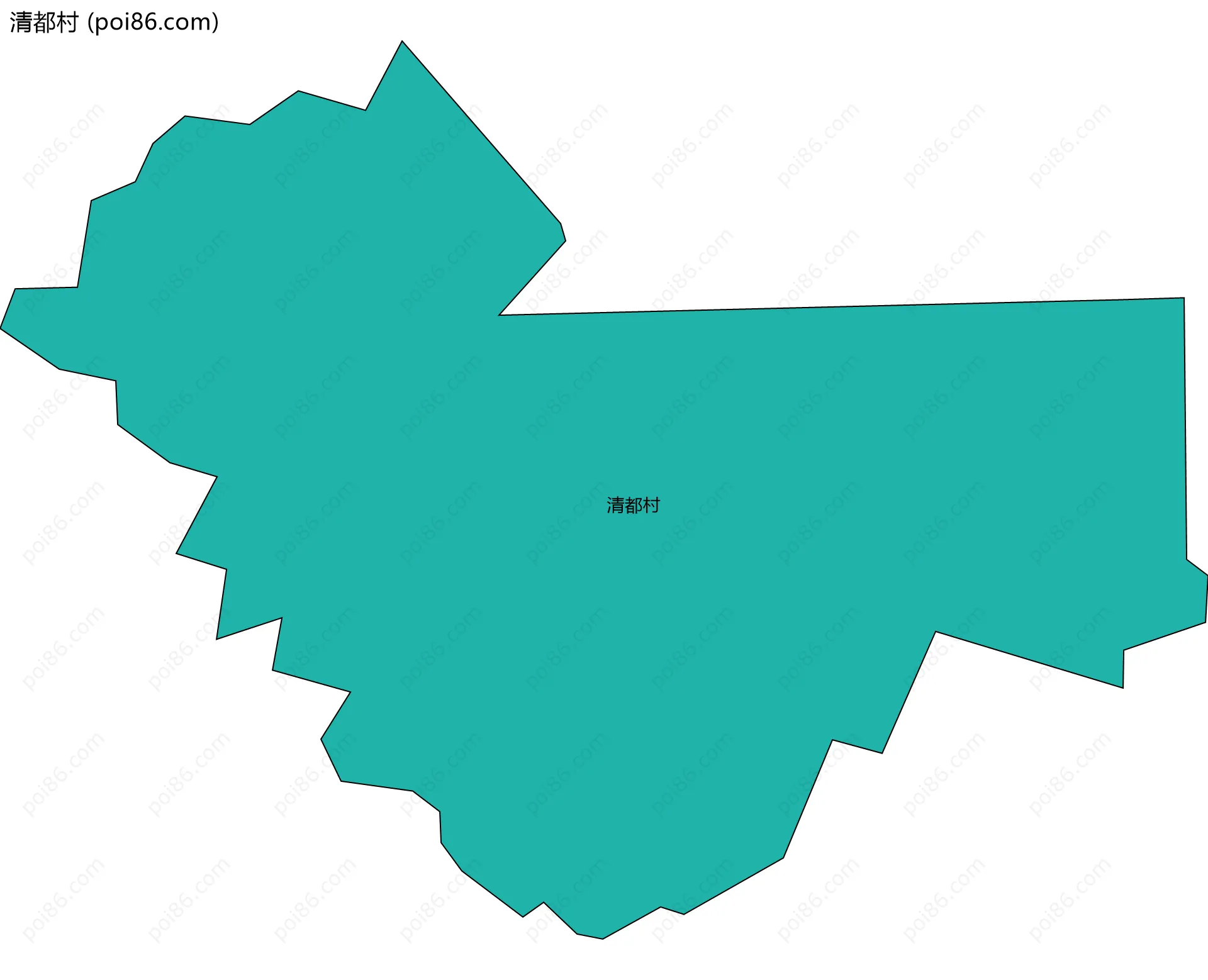 清都村边界地图