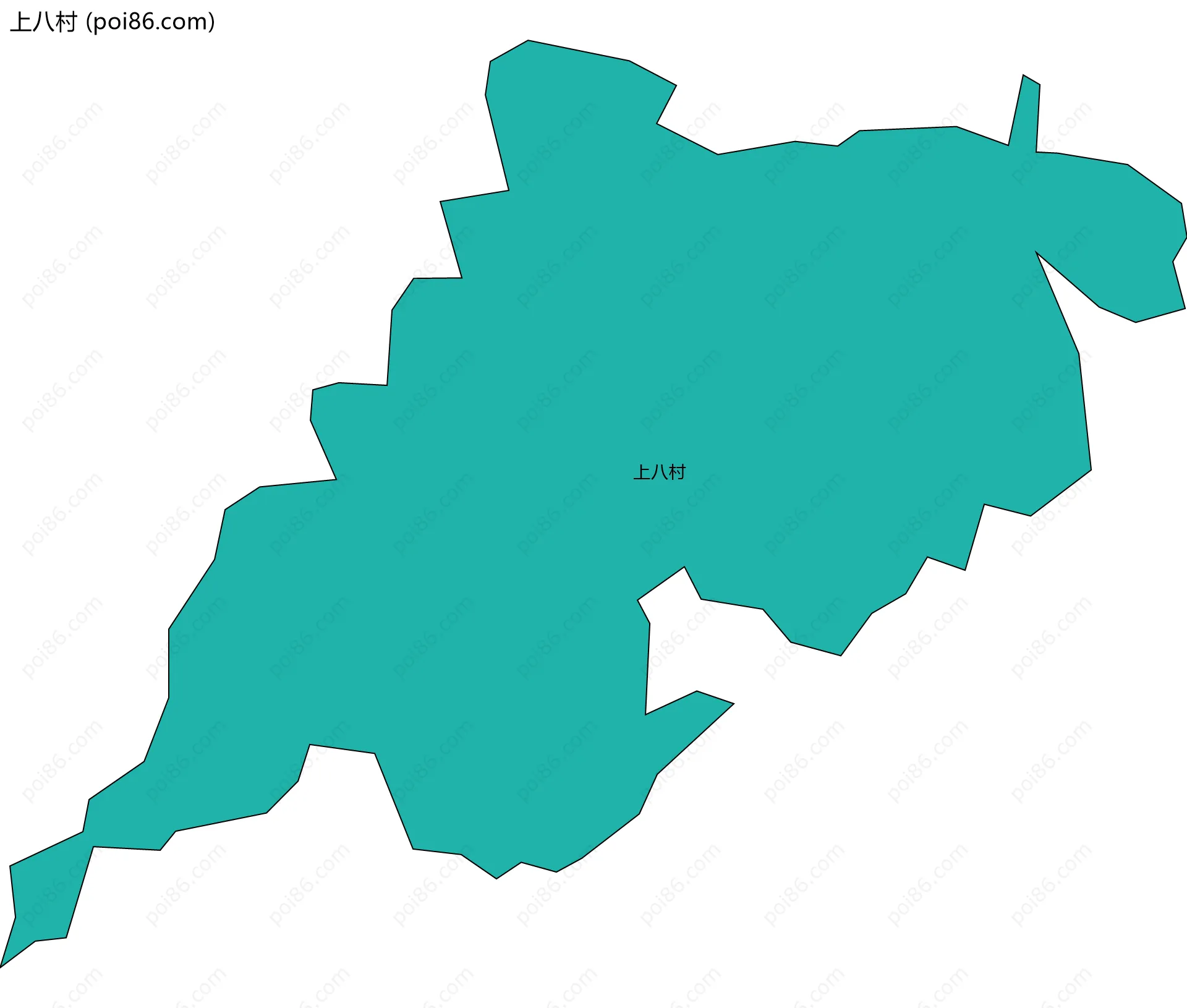 上八村边界地图