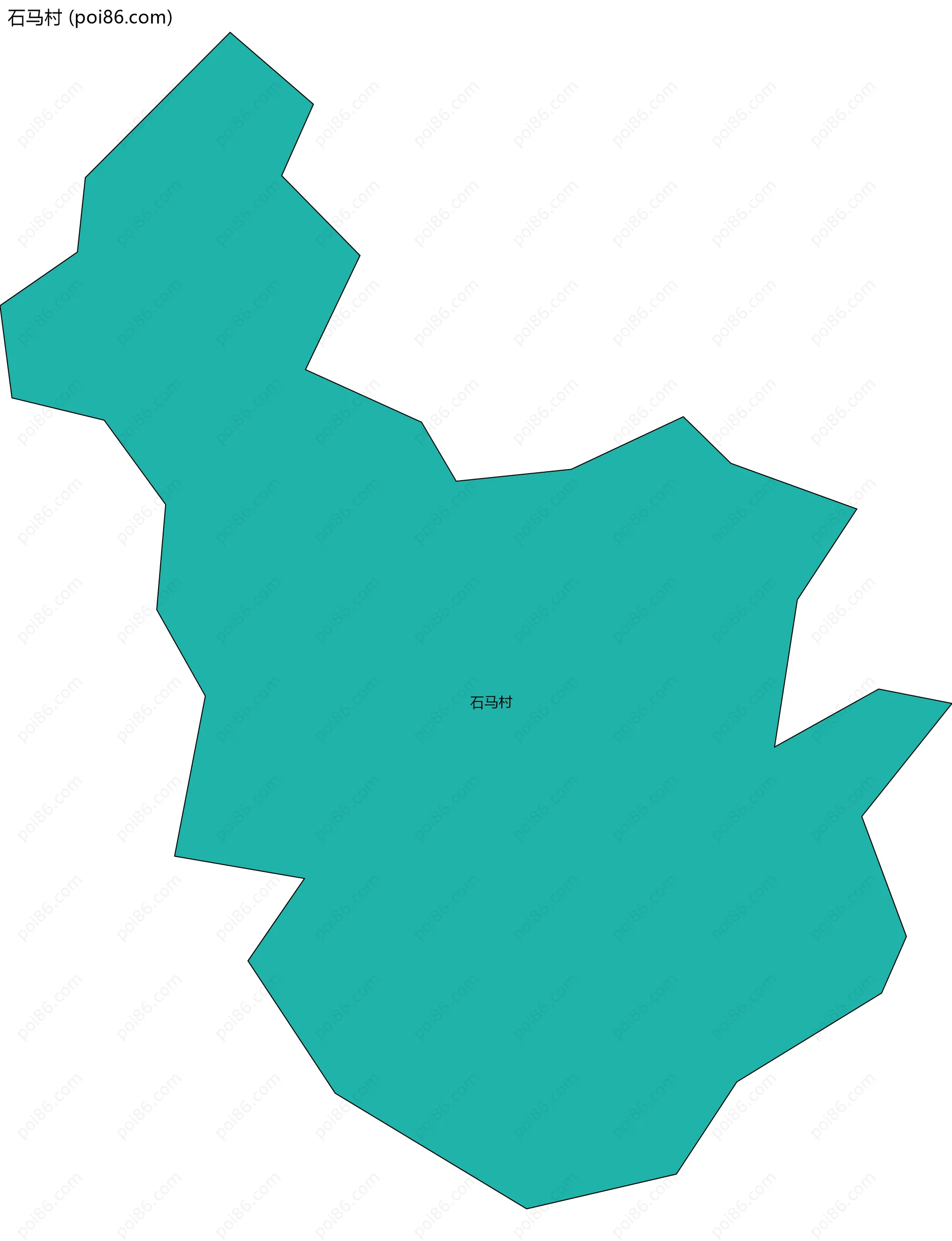 石马村边界地图