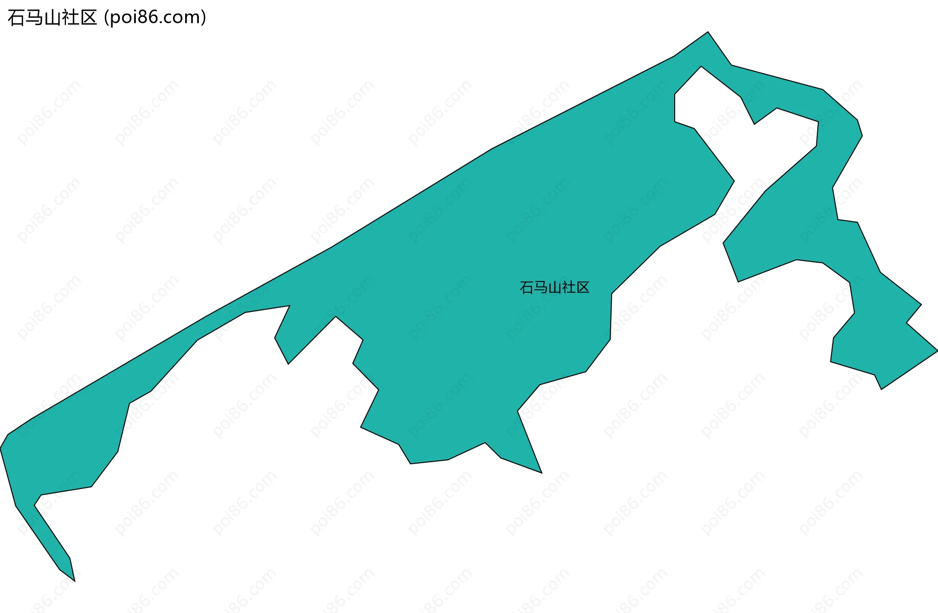 石马山社区边界地图