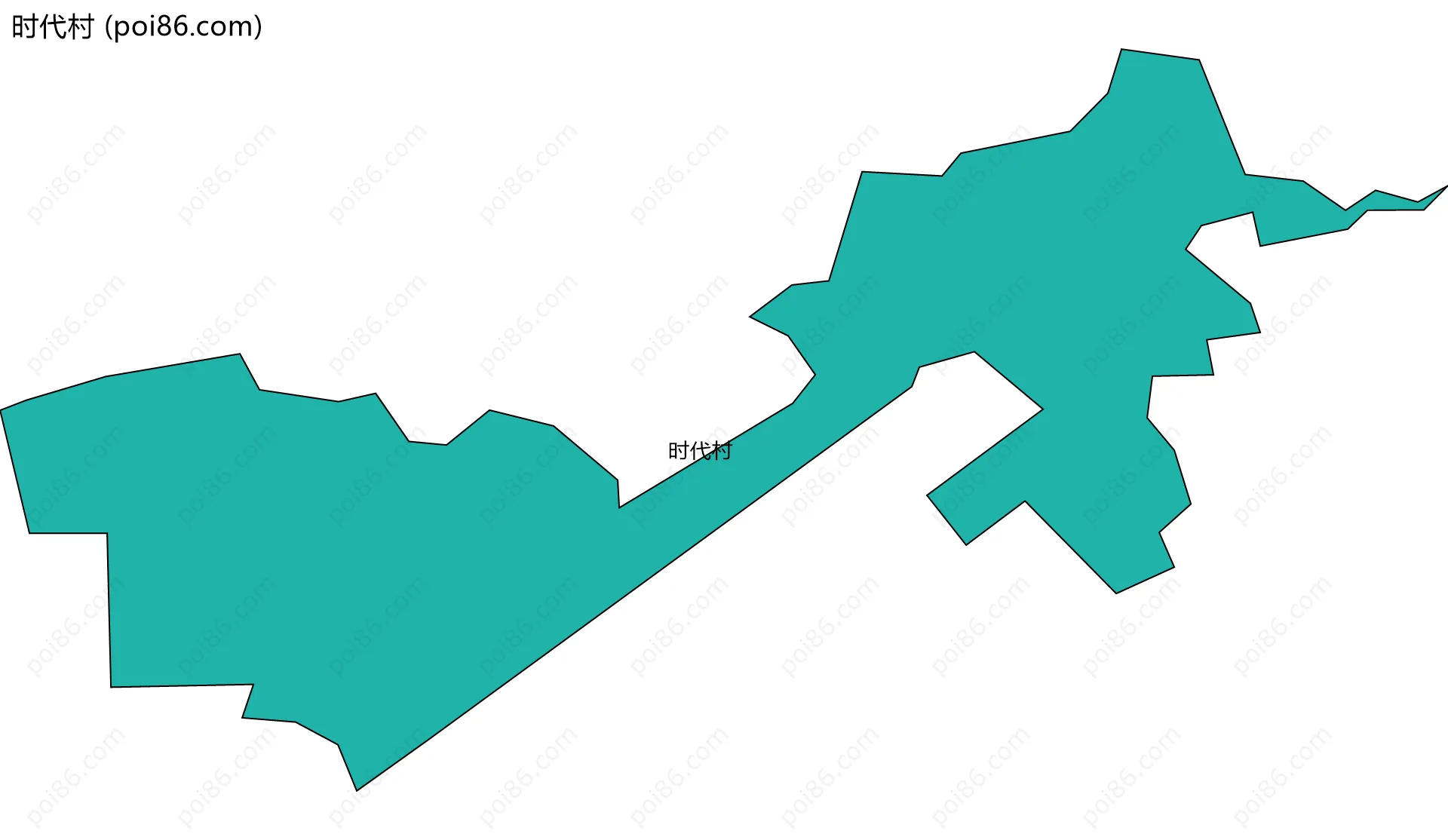 时代村边界地图