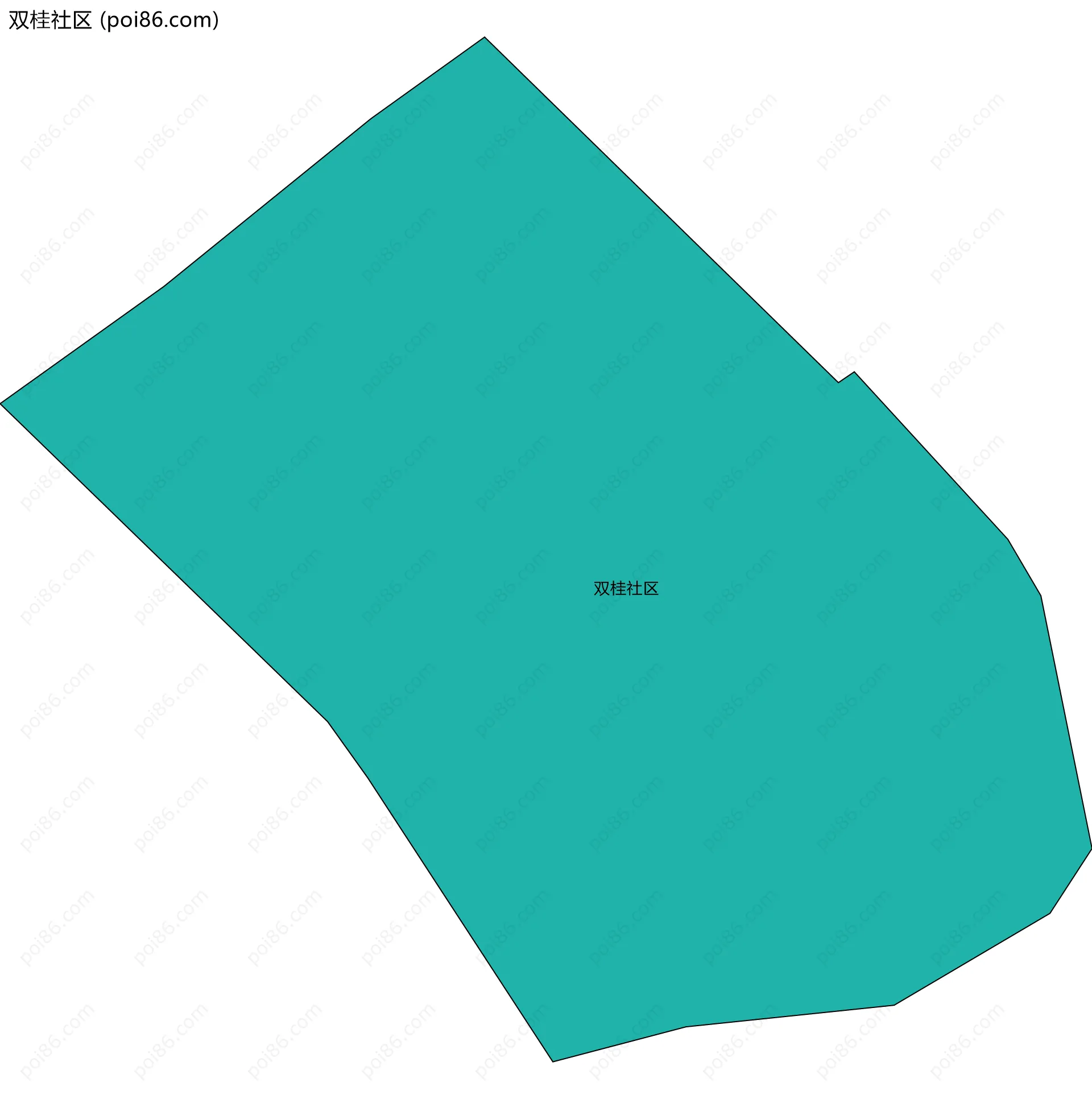 双桂社区边界地图