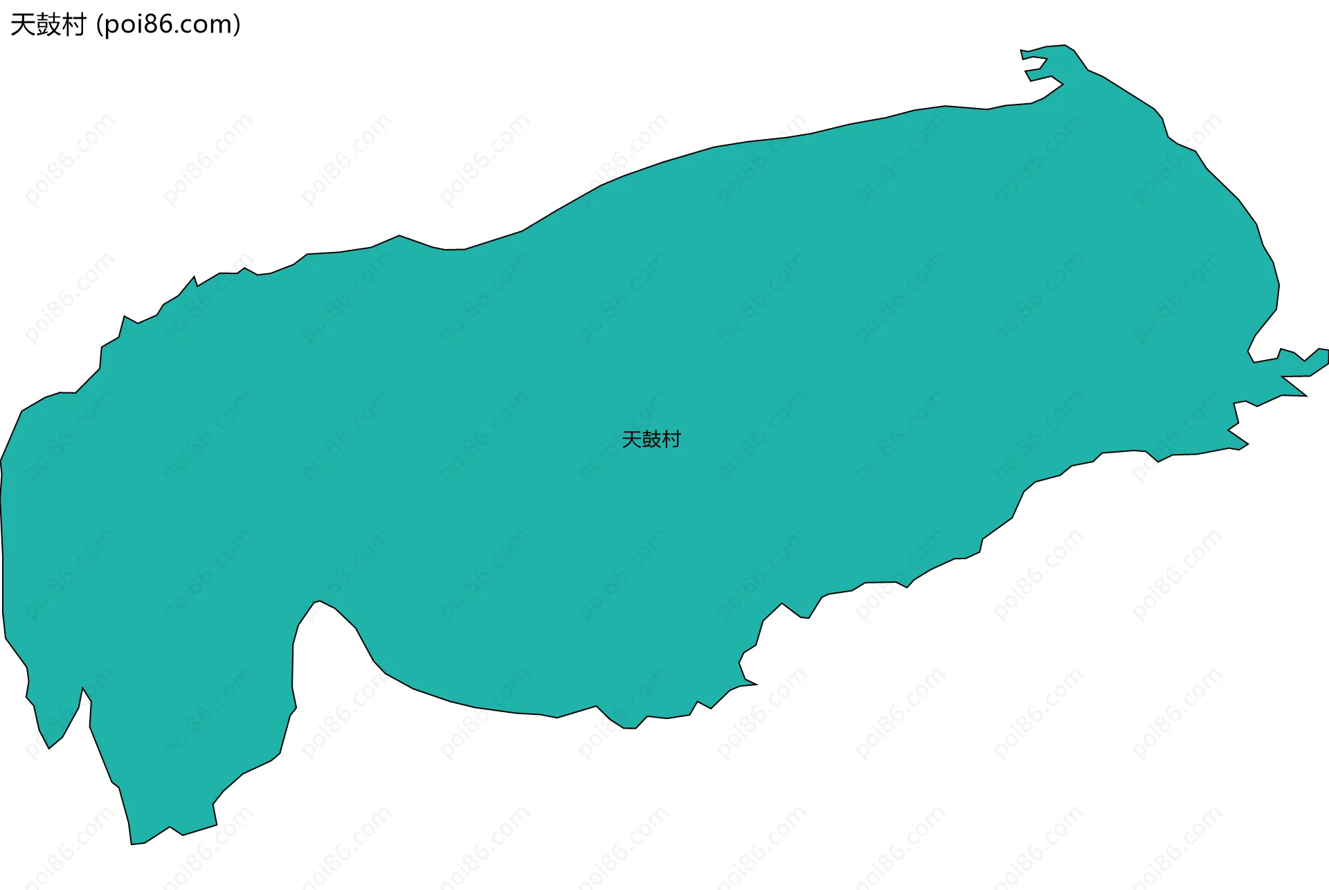 天鼓村边界地图
