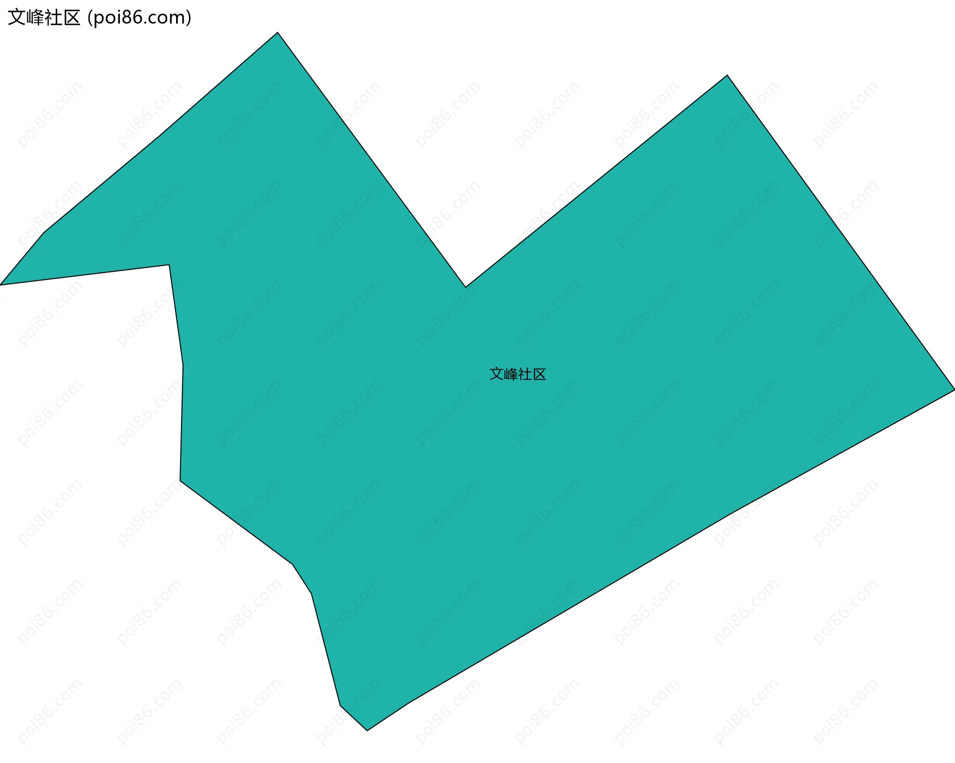 文峰社区边界地图