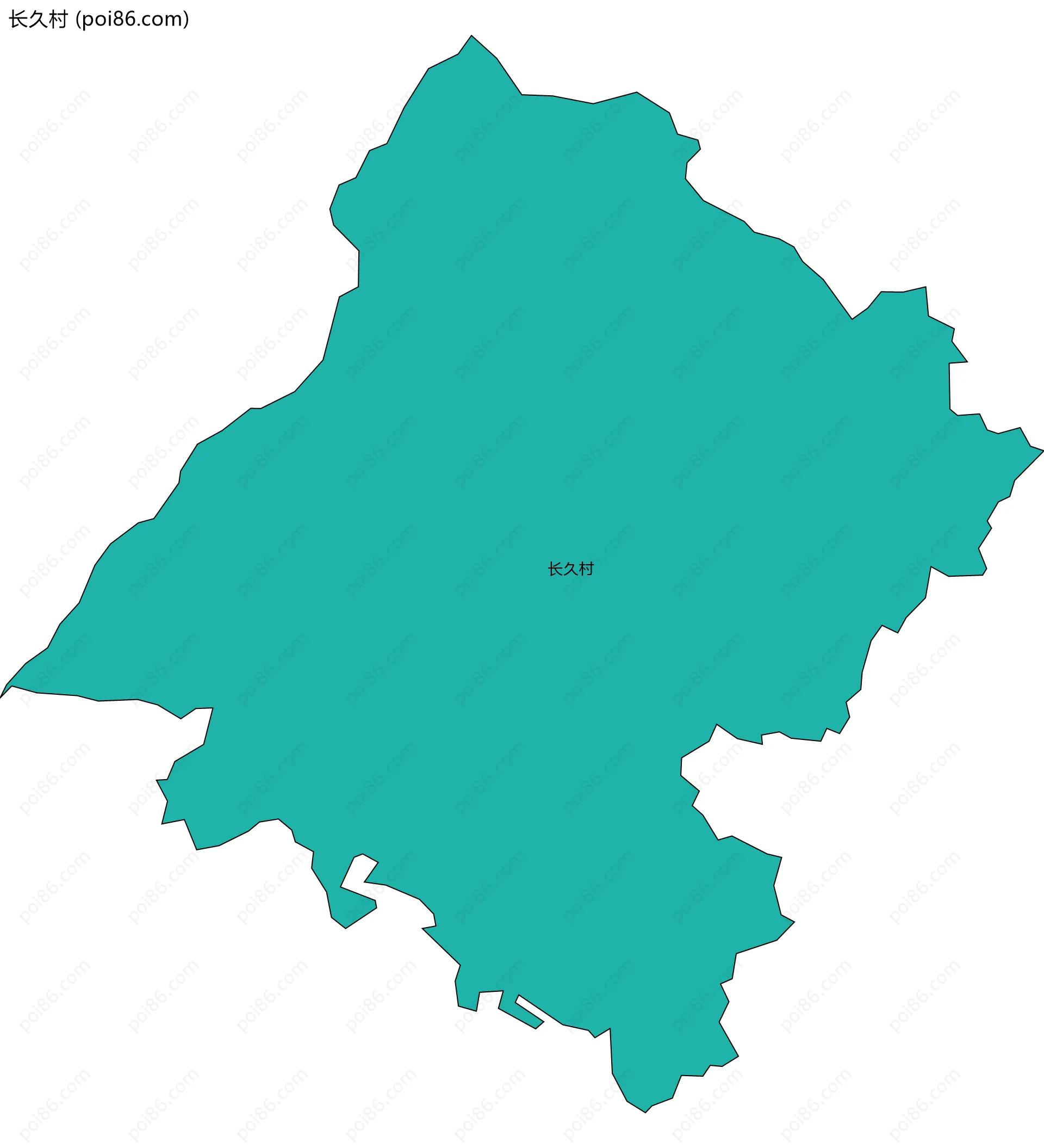 长久村边界地图