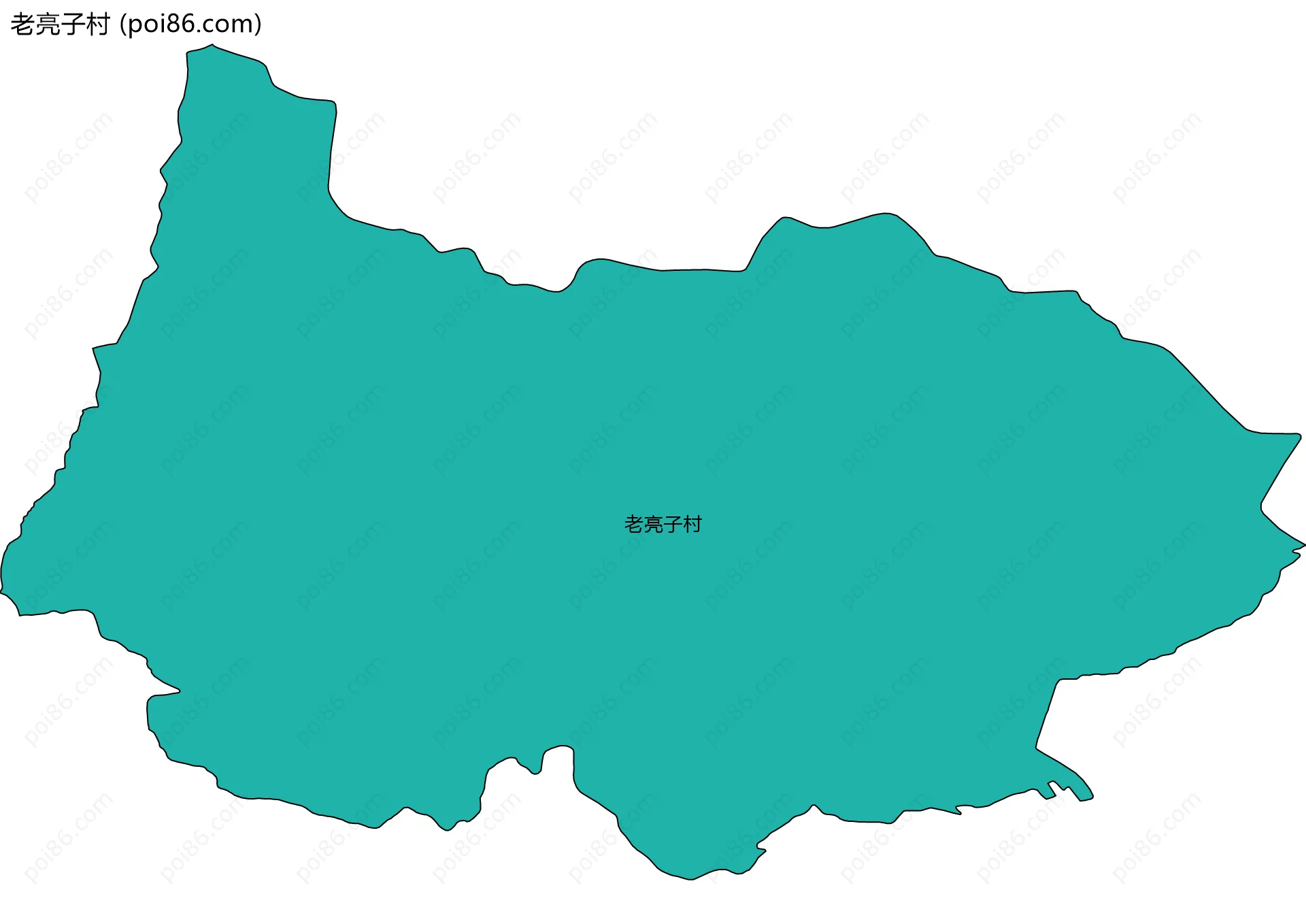 老亮子村边界地图
