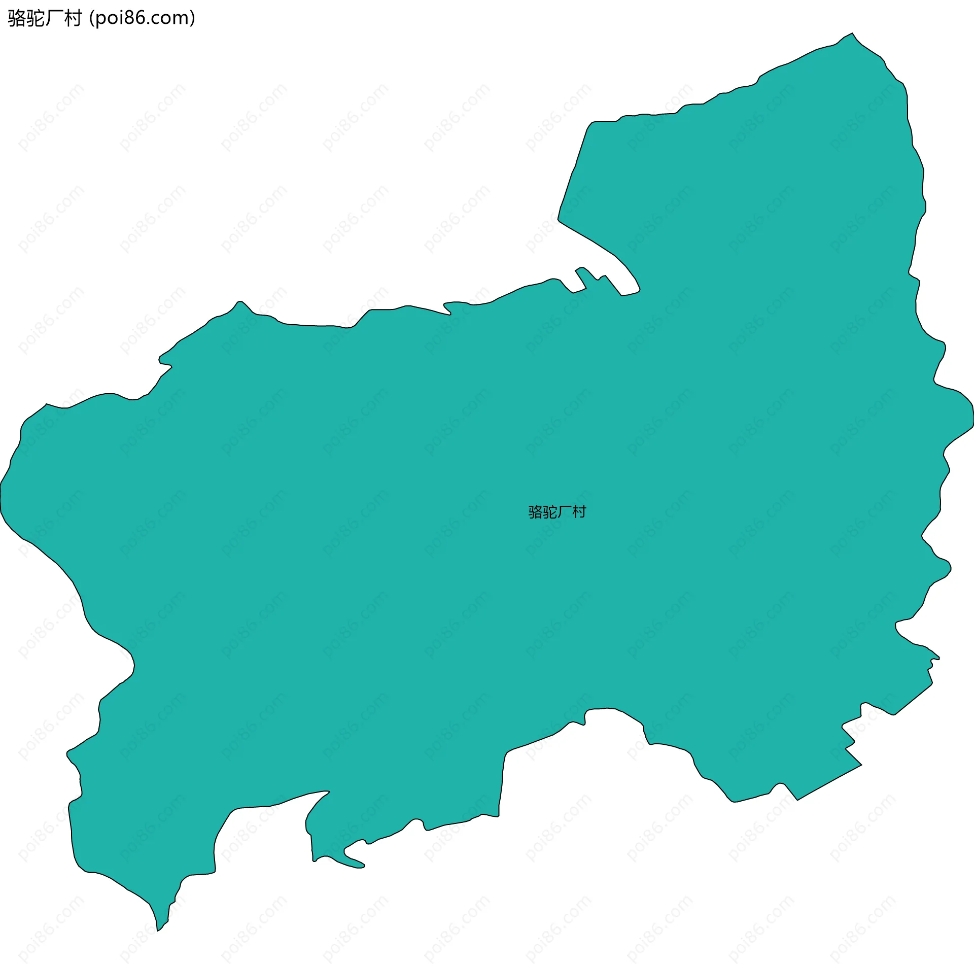 骆驼厂村边界地图