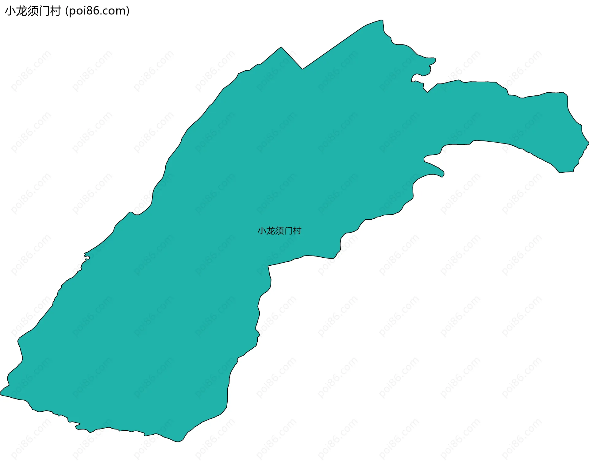 小龙须门村边界地图