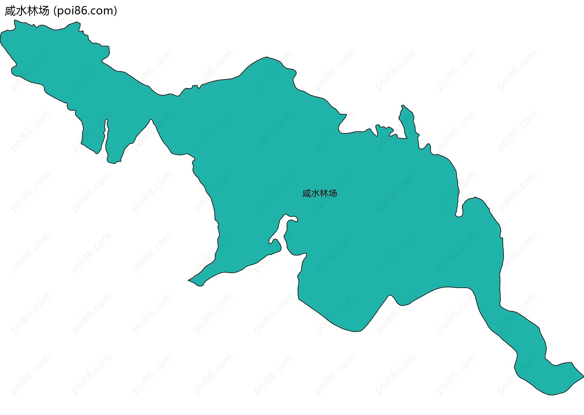 咸水林场边界地图