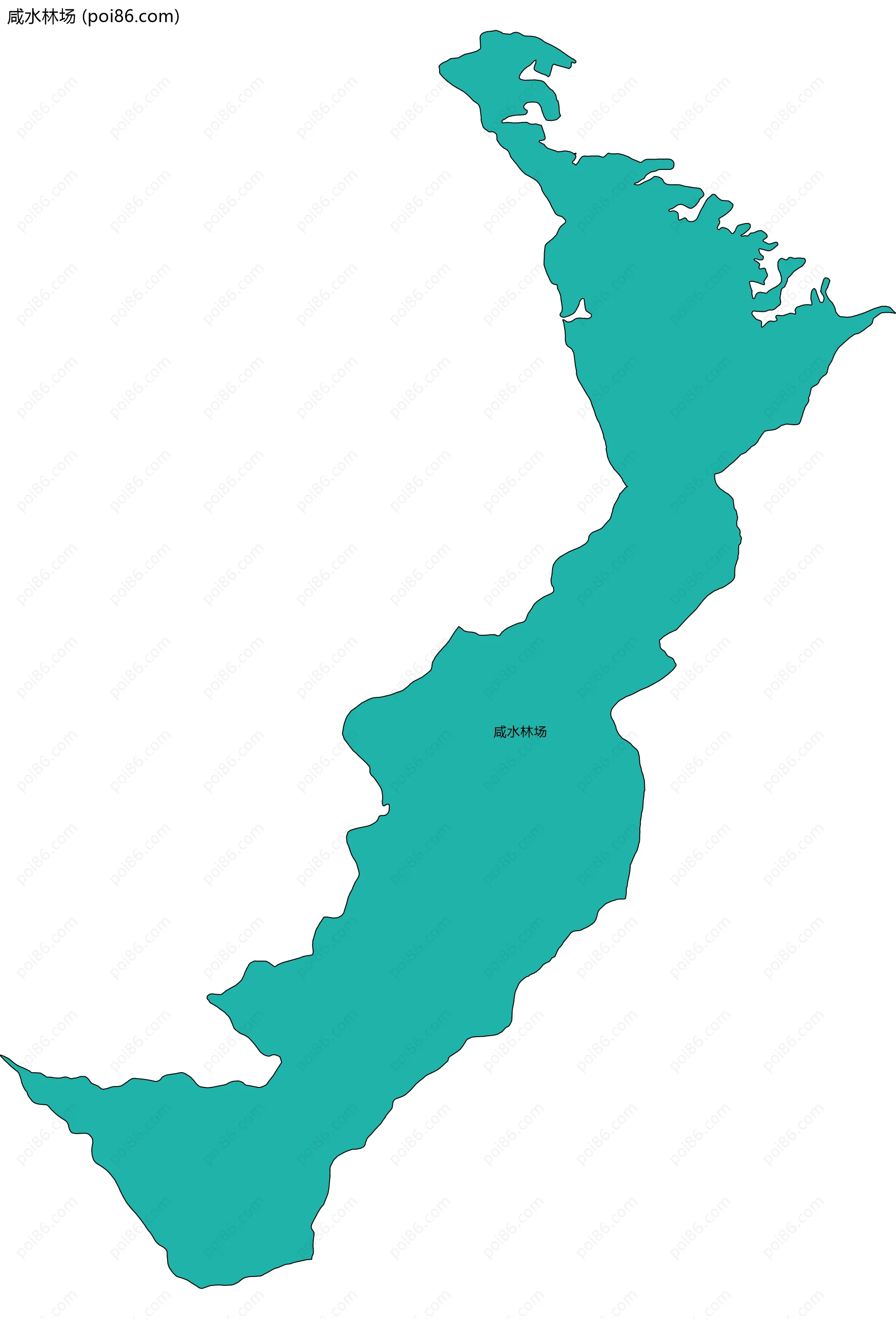 咸水林场边界地图