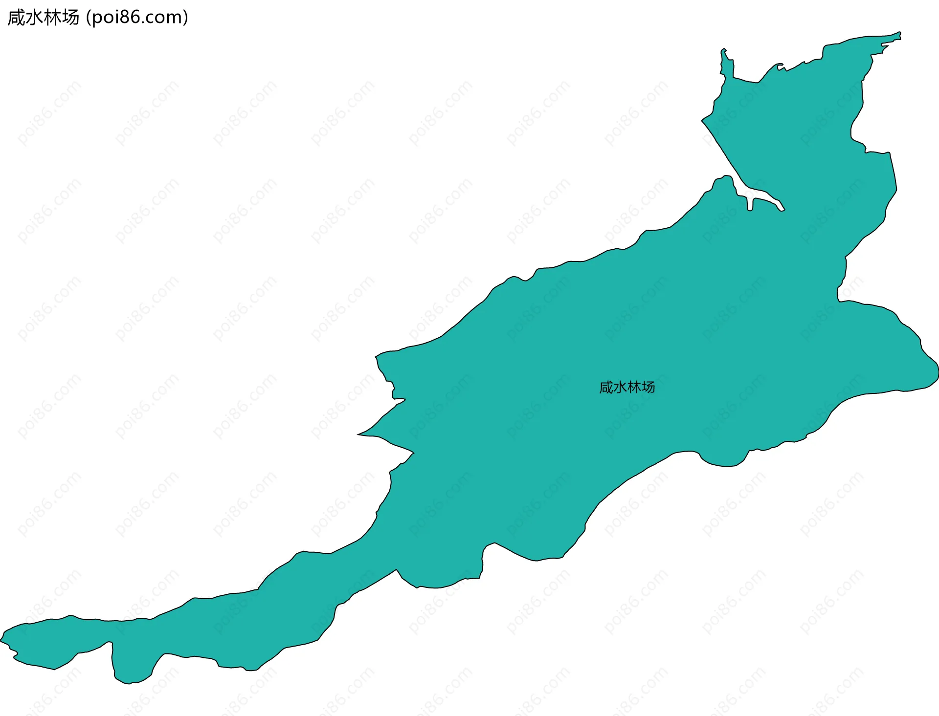 咸水林场边界地图