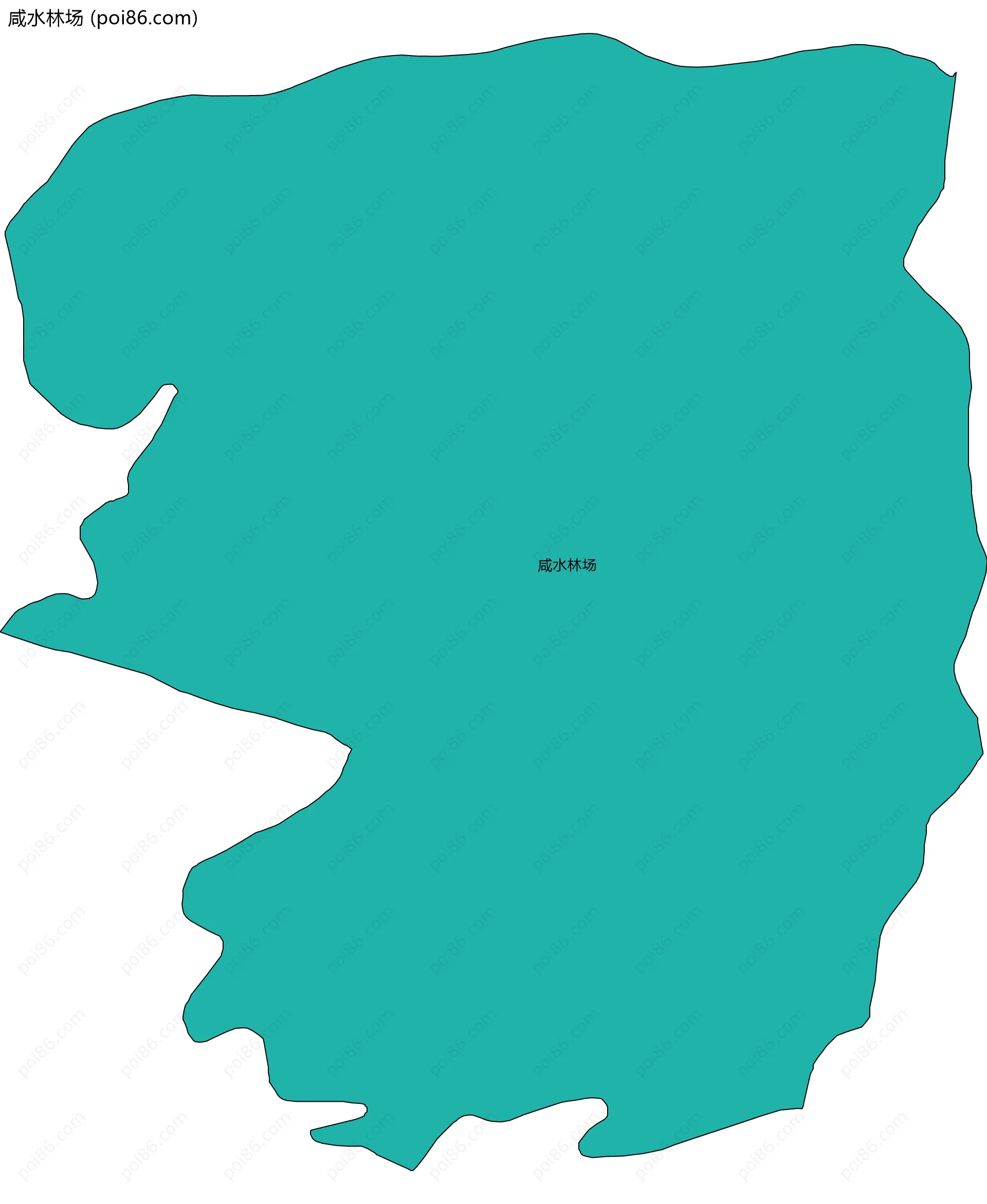 咸水林场边界地图