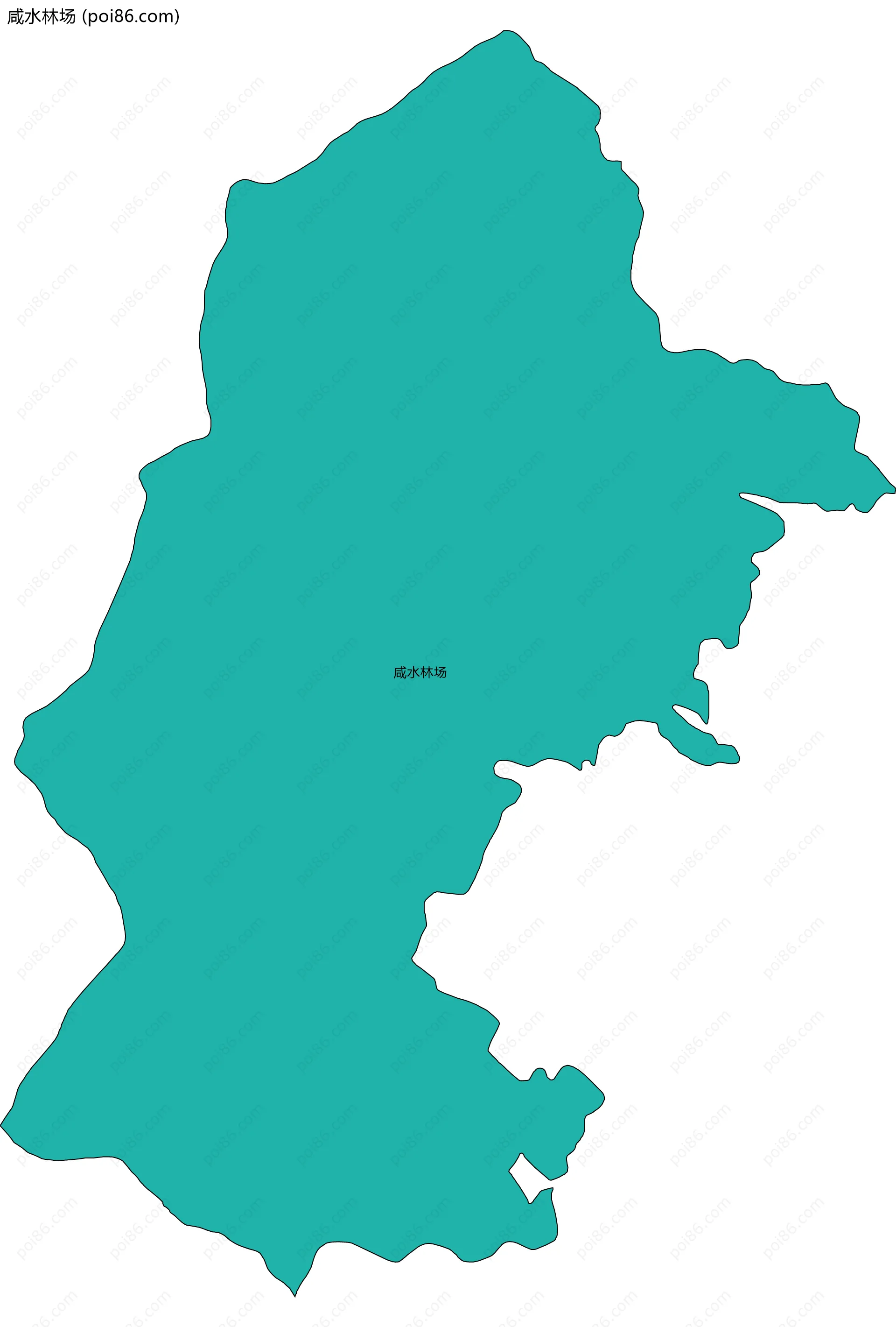 咸水林场边界地图