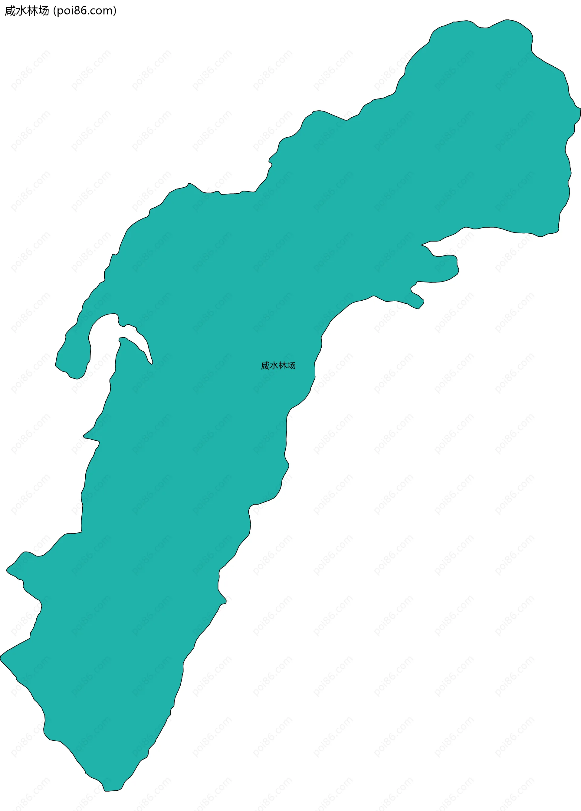 咸水林场边界地图