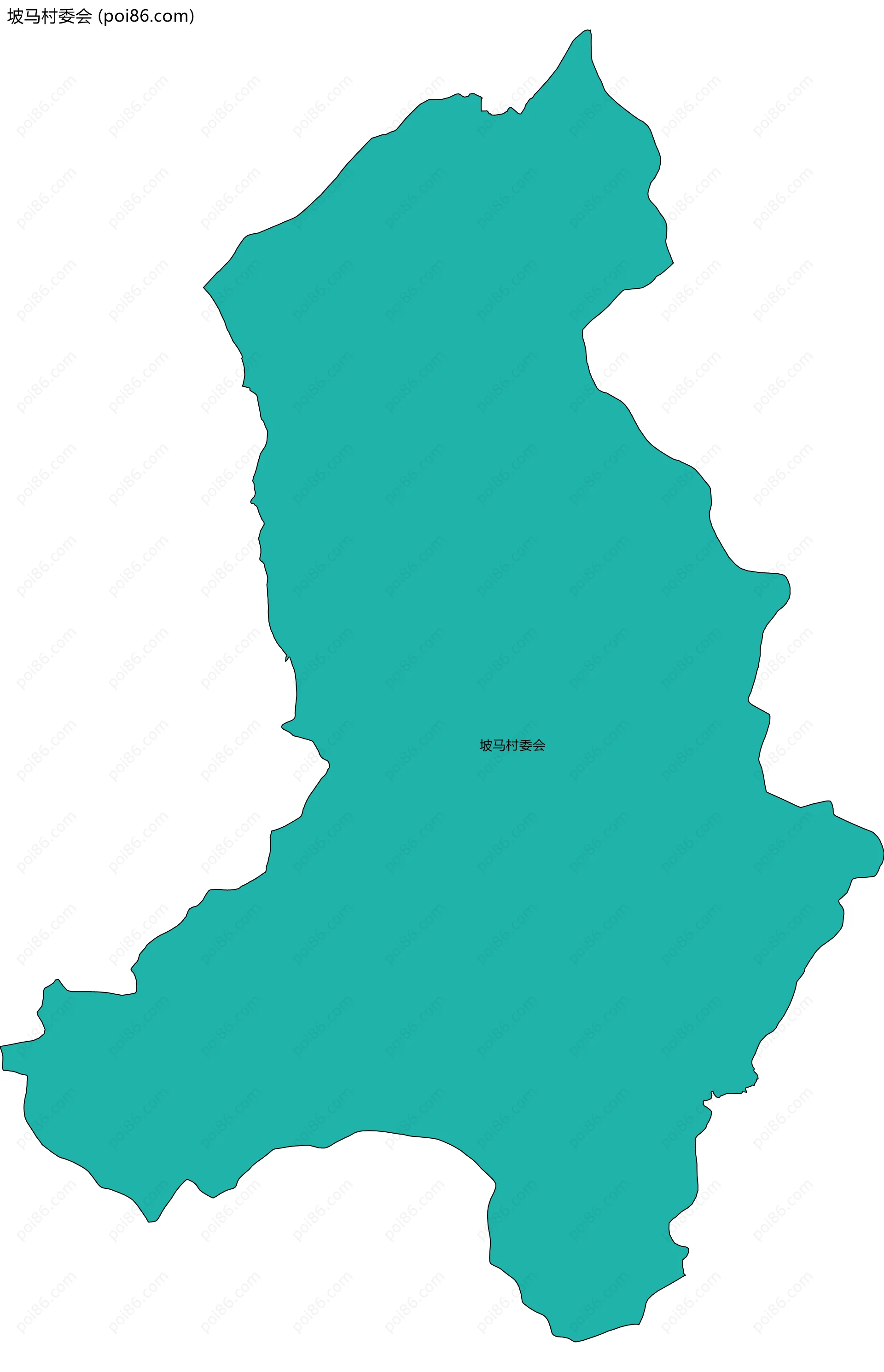 坡马村委会边界地图