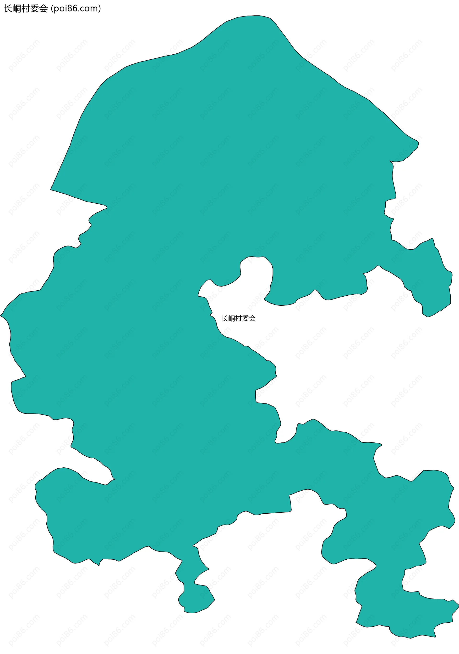 长峒村委会边界地图