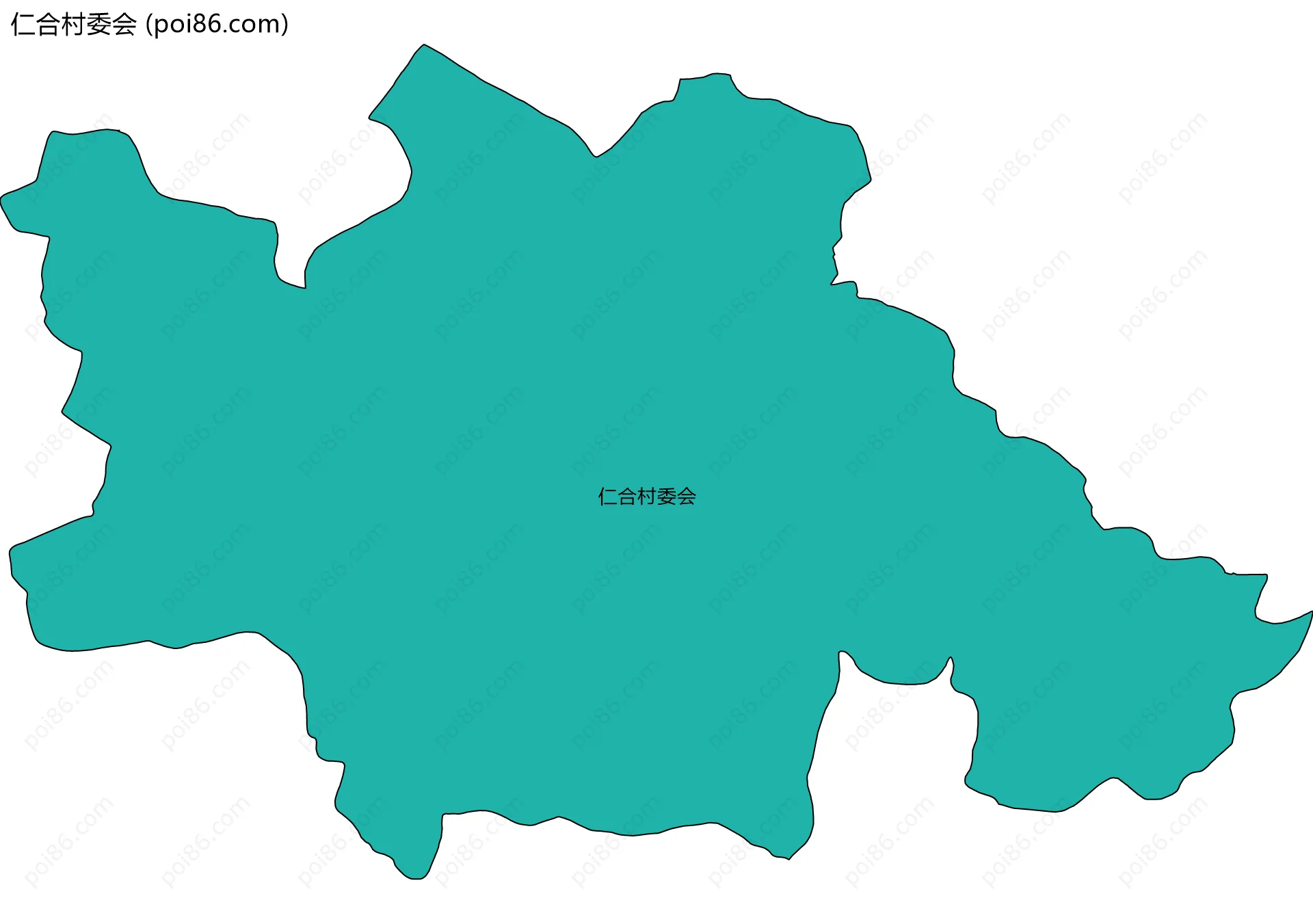 仁合村委会边界地图