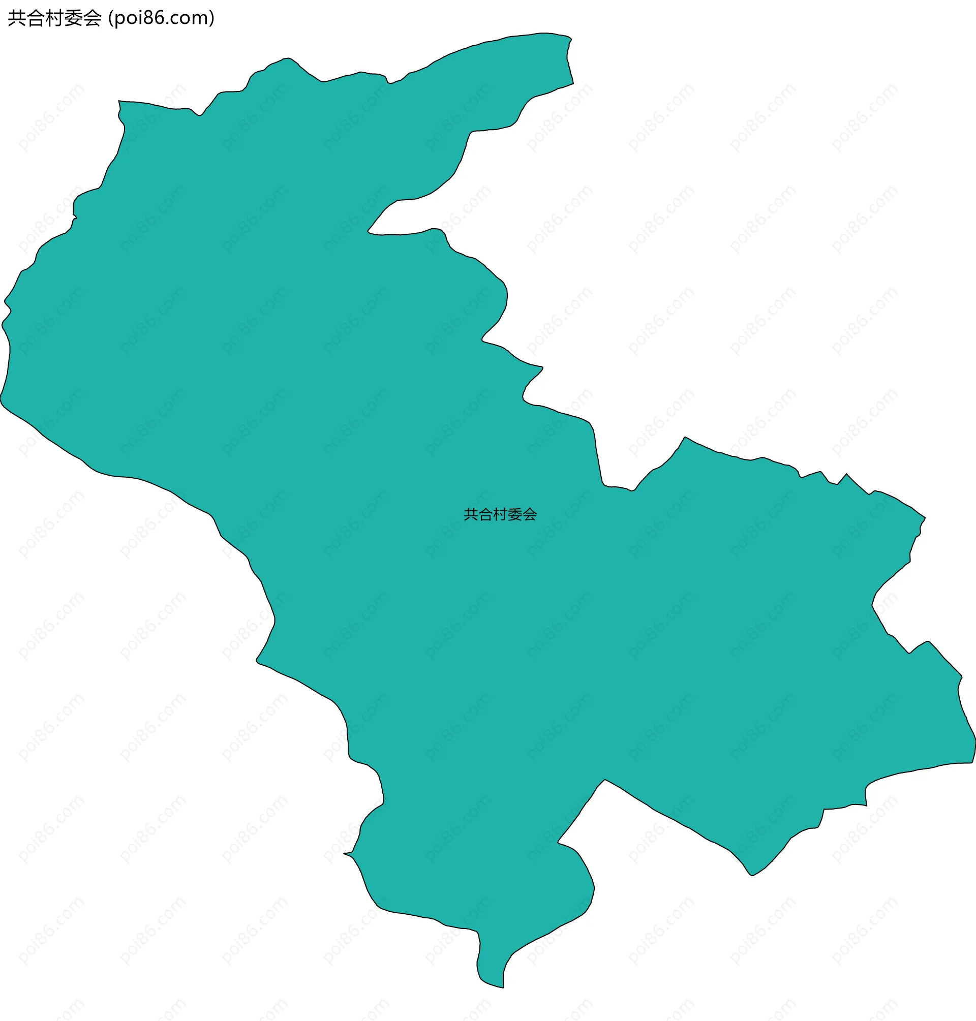 共合村委会边界地图