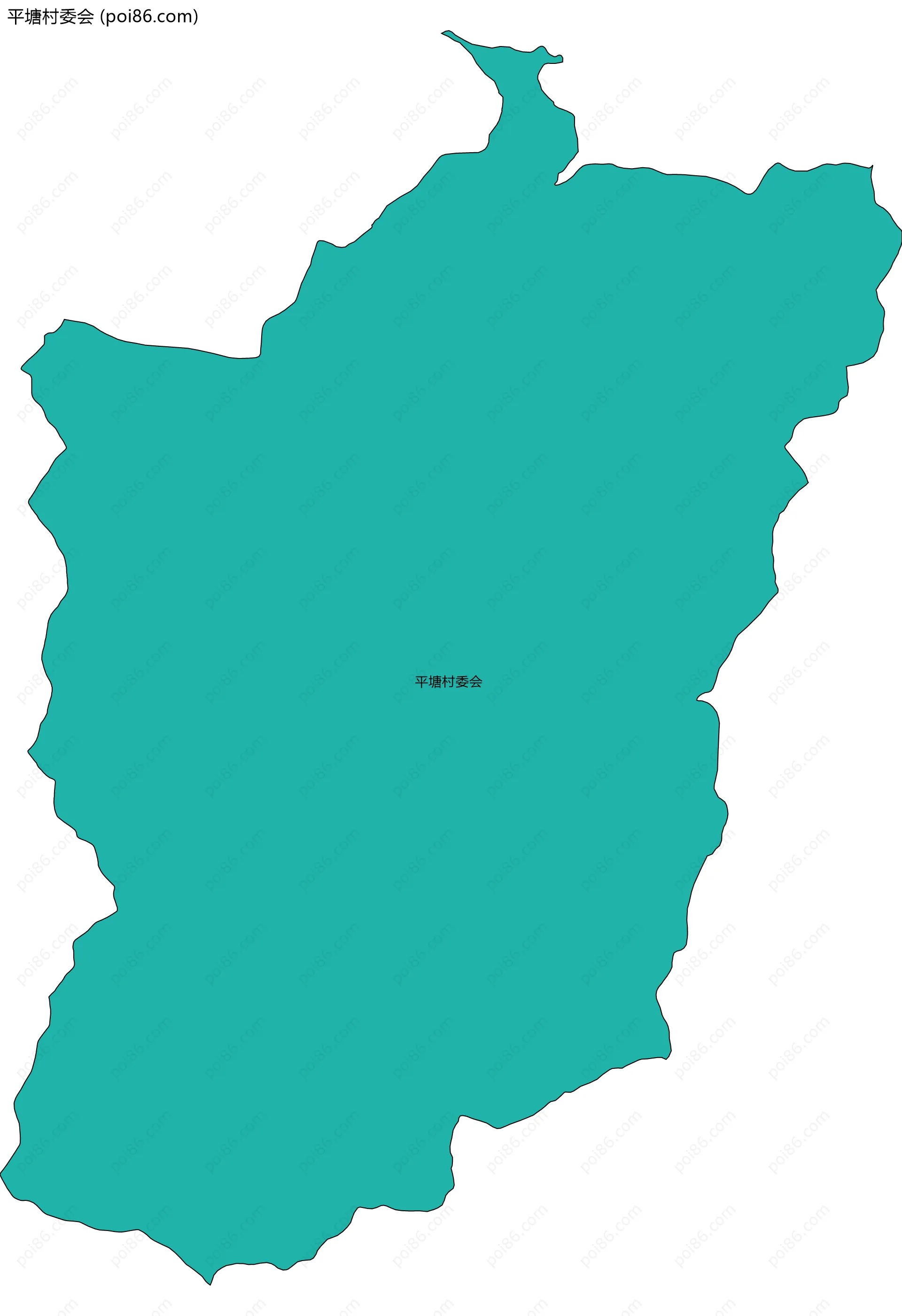 平塘村委会边界地图