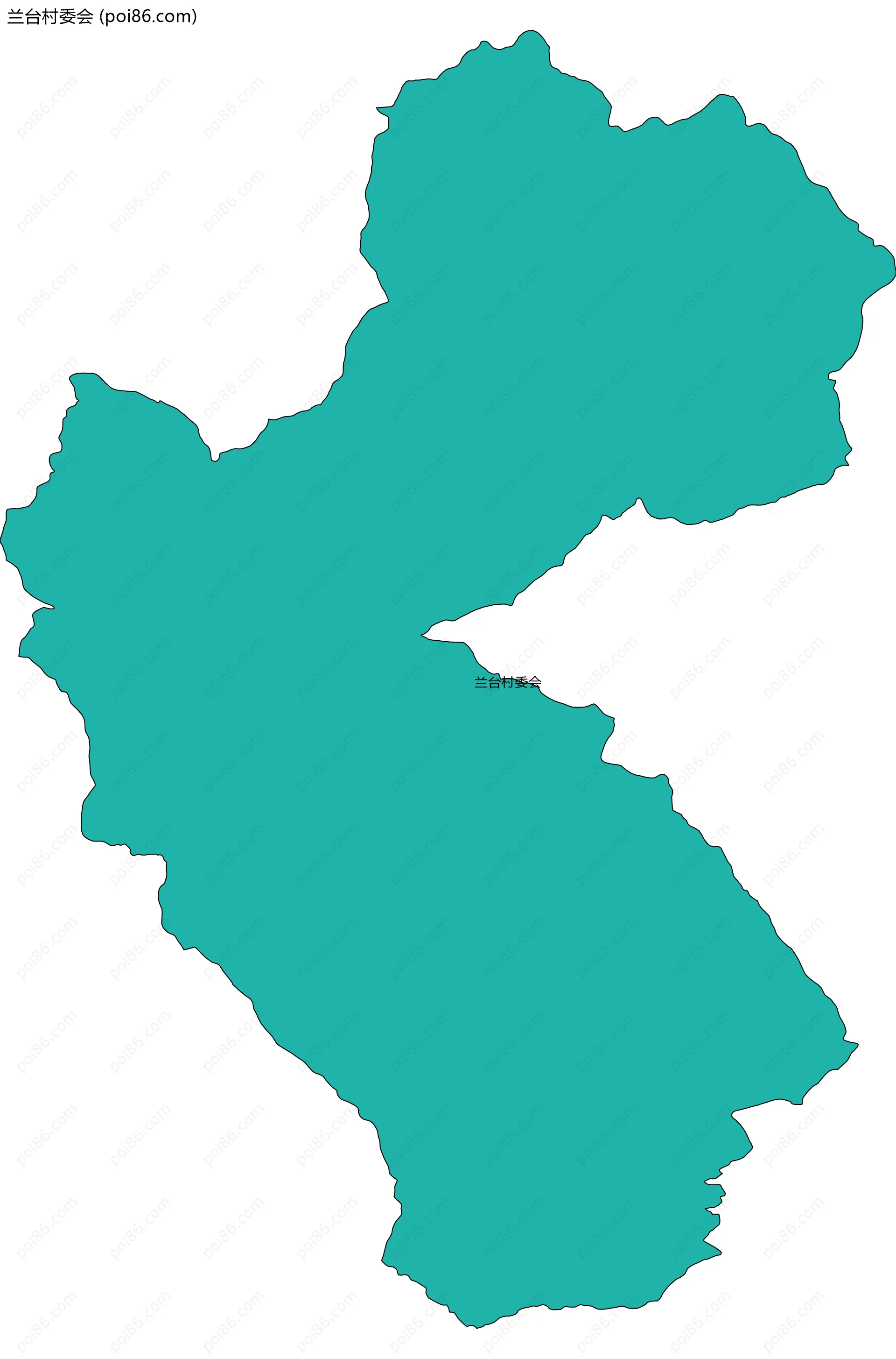 兰台村委会边界地图