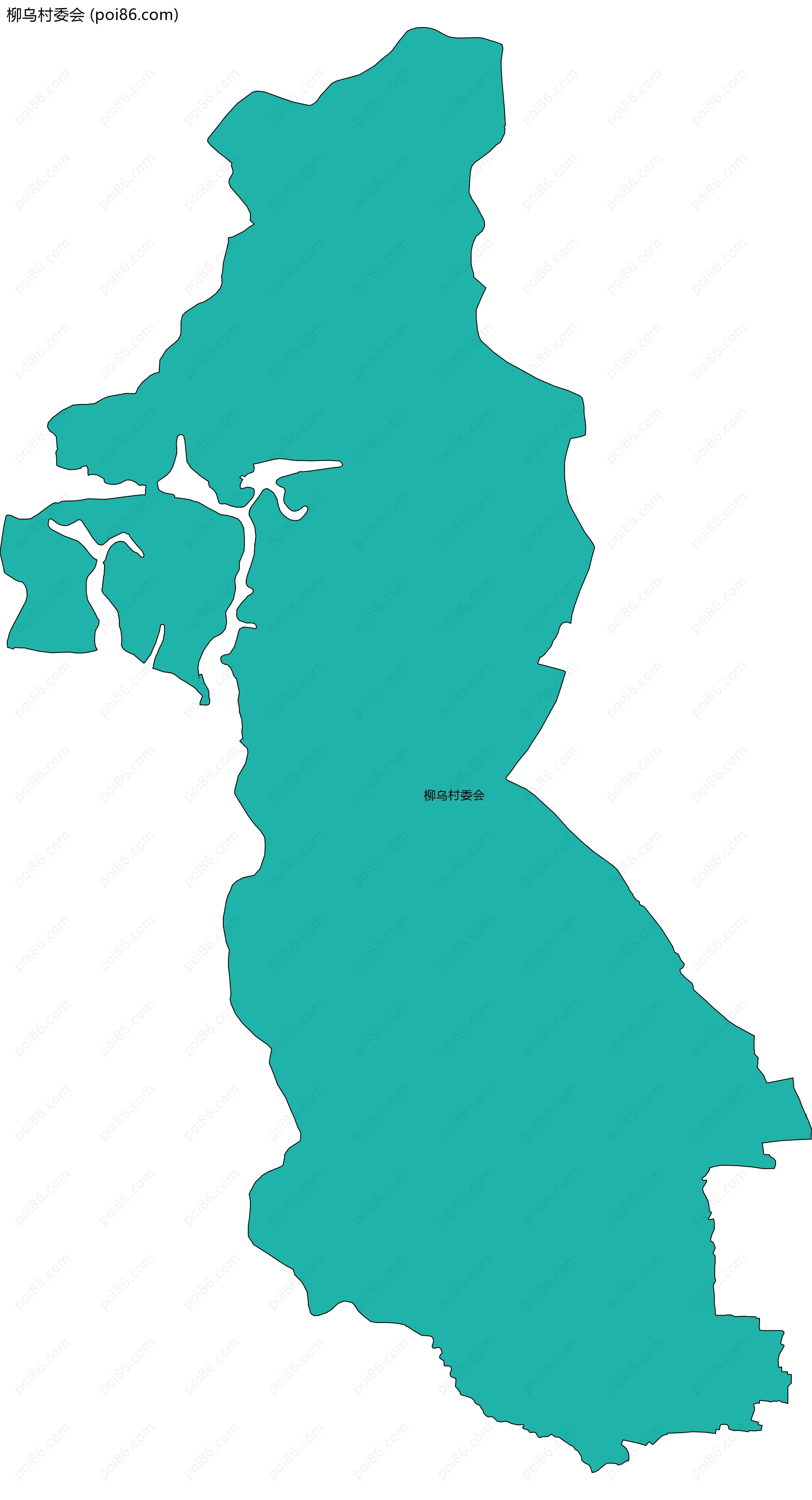 柳乌村委会边界地图