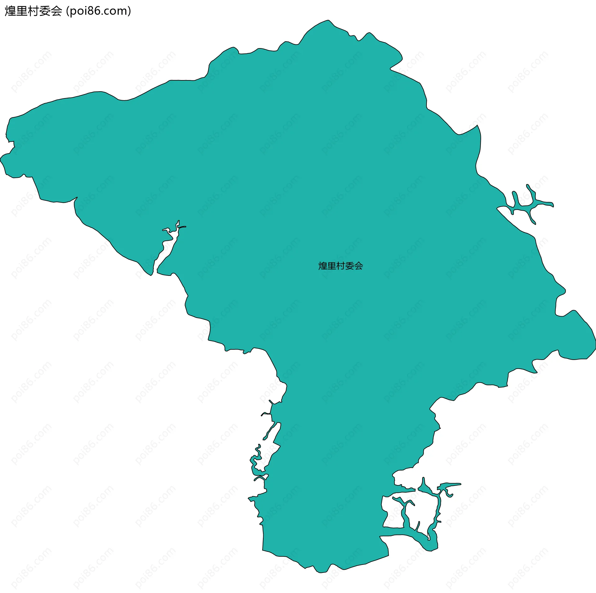 煌里村委会边界地图