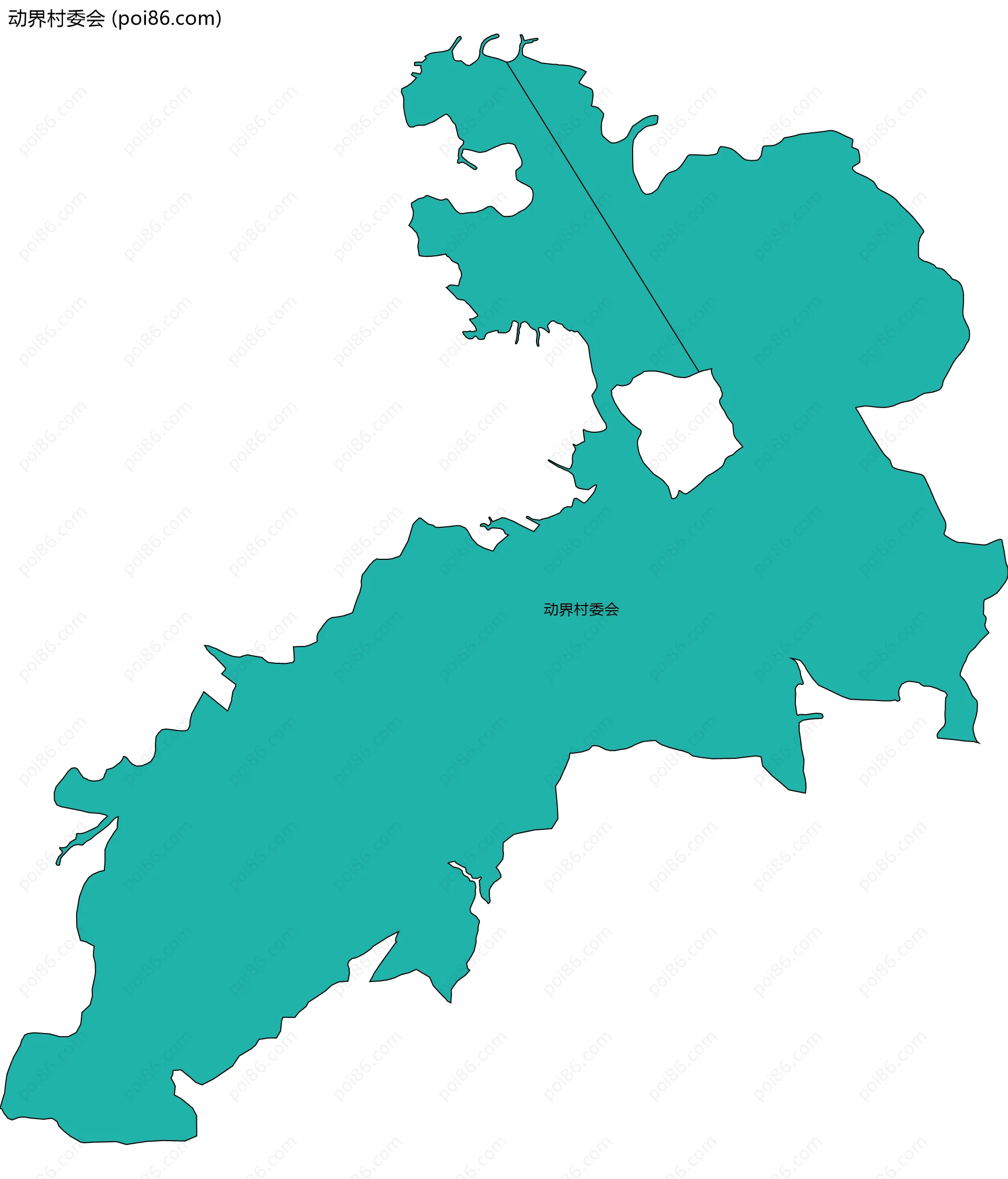 动界村委会边界地图