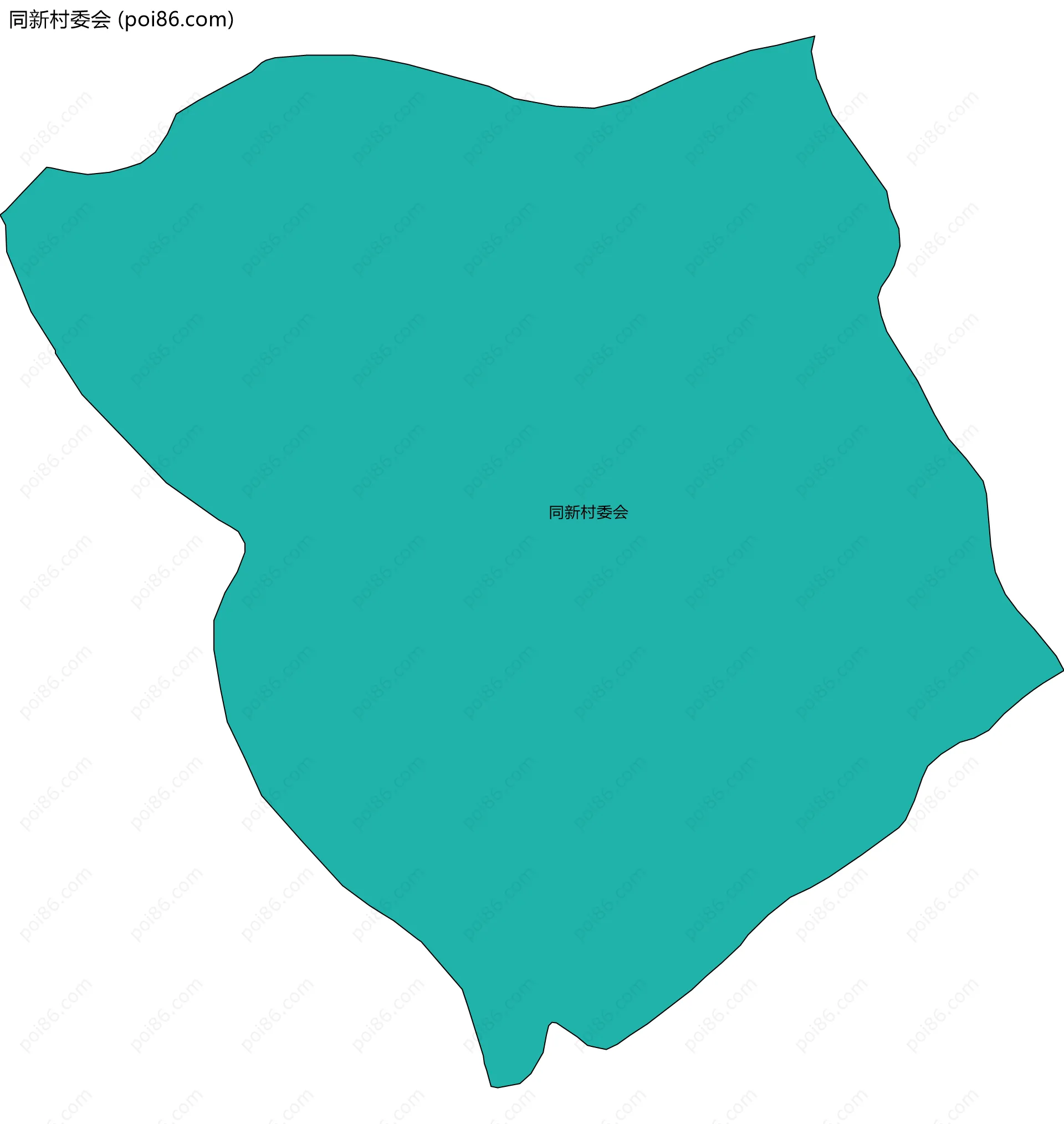 同新村委会边界地图