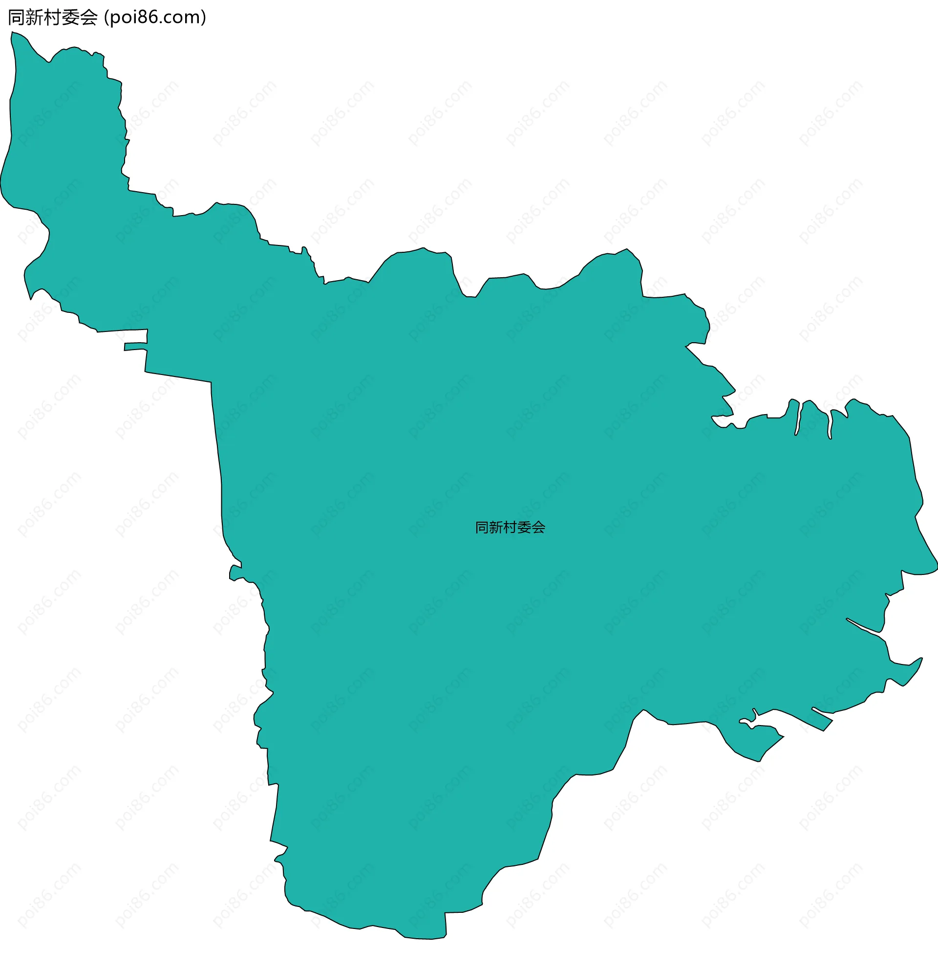 同新村委会边界地图