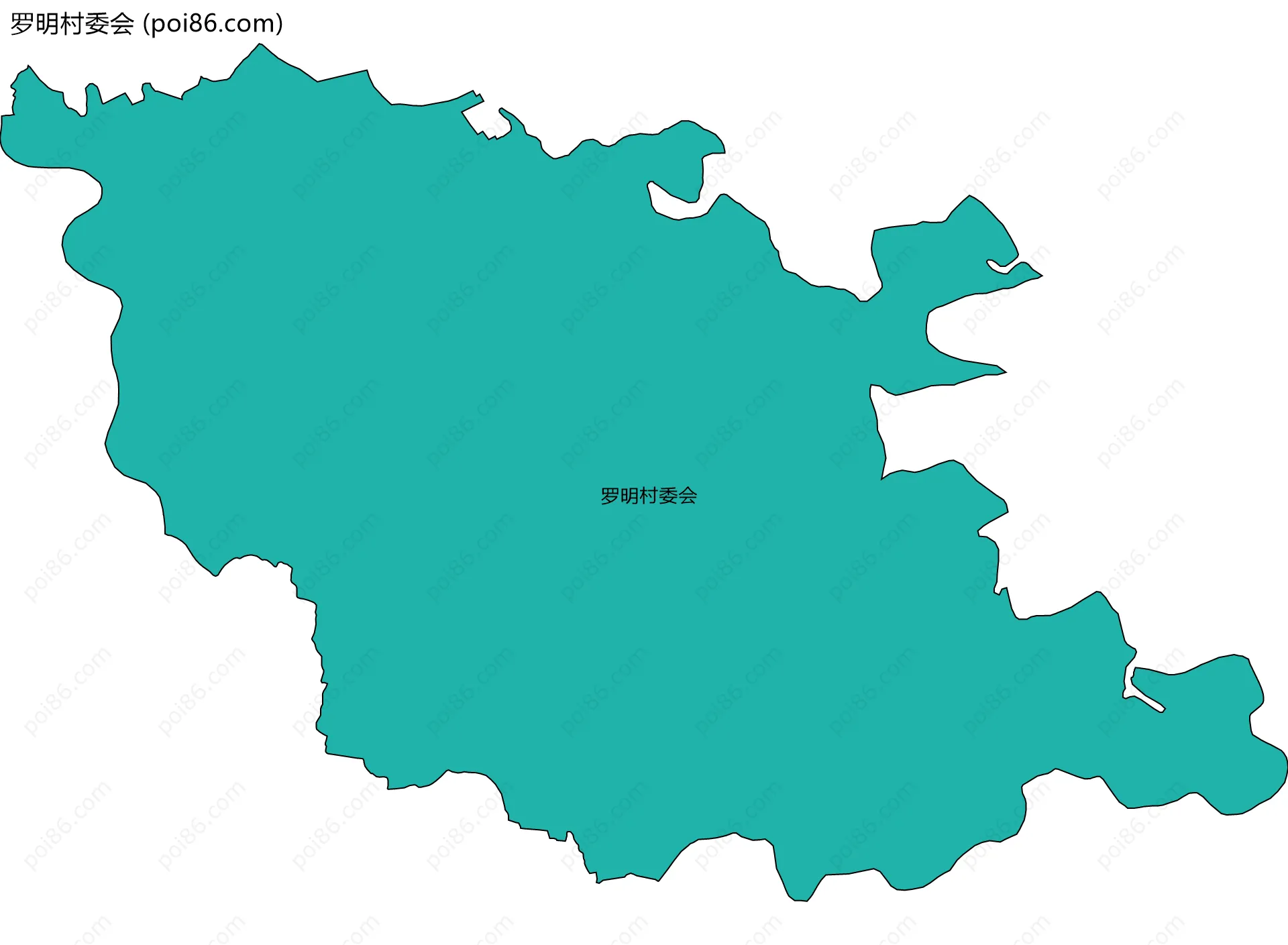 罗明村委会边界地图